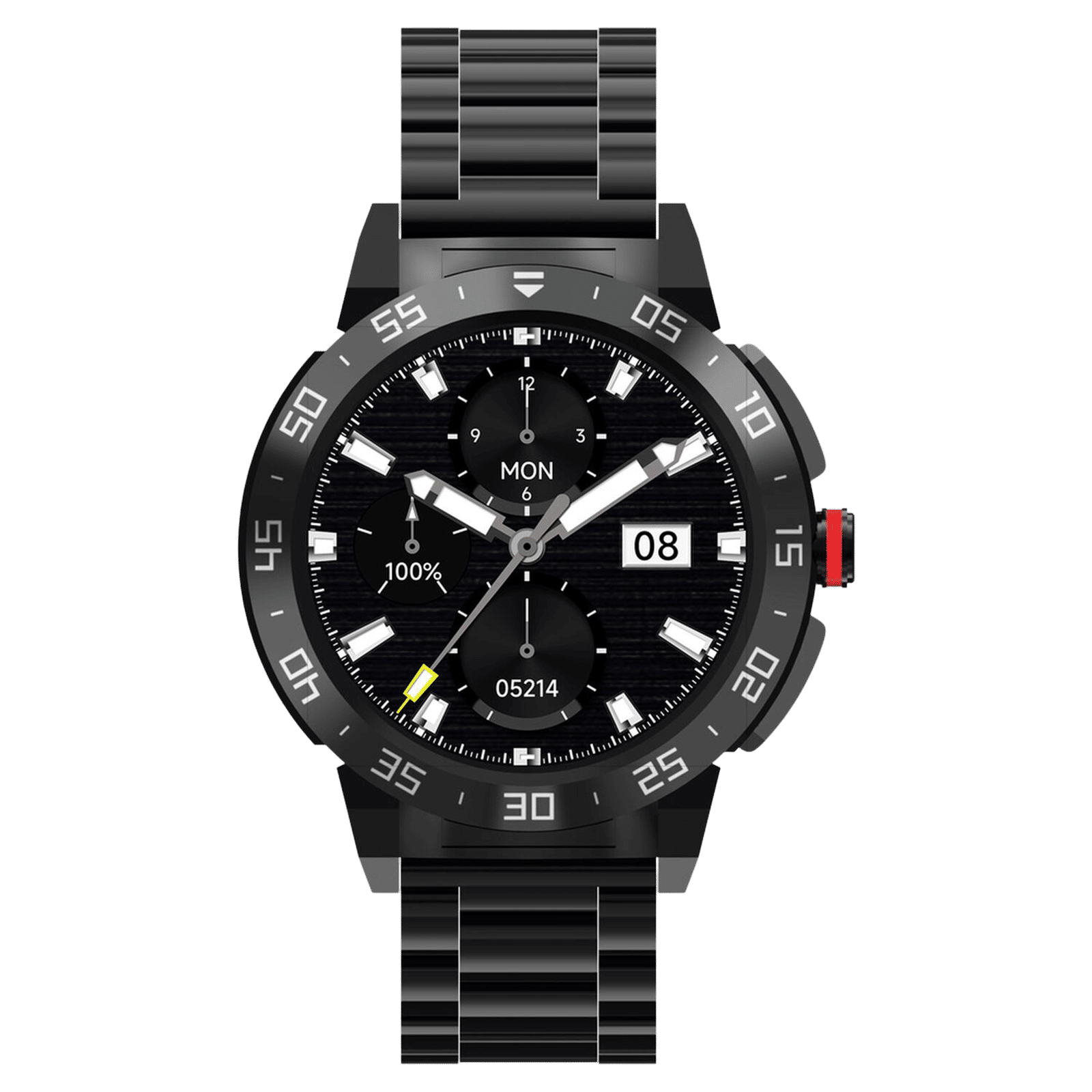 fastrack Magnus FX3 Smartwatch with Bluetooth Calling (37mm UltraVU Display, IP68 Water Resistant, Black Metal Strap)_4