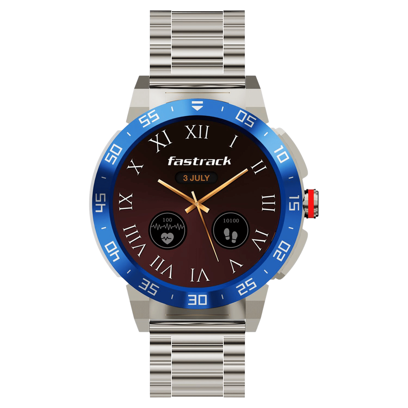 fastrack Magnus FX3 Smartwatch with Bluetooth Calling (37mm UltraVU Display, IP68 Water Resistant, Silver Metal Strap) fastrack Magnus FX3 Smartwatch with Bluetooth Calling (37mm UltraVU Display, IP68 Water Resistant, Silver Metal Strap)_4