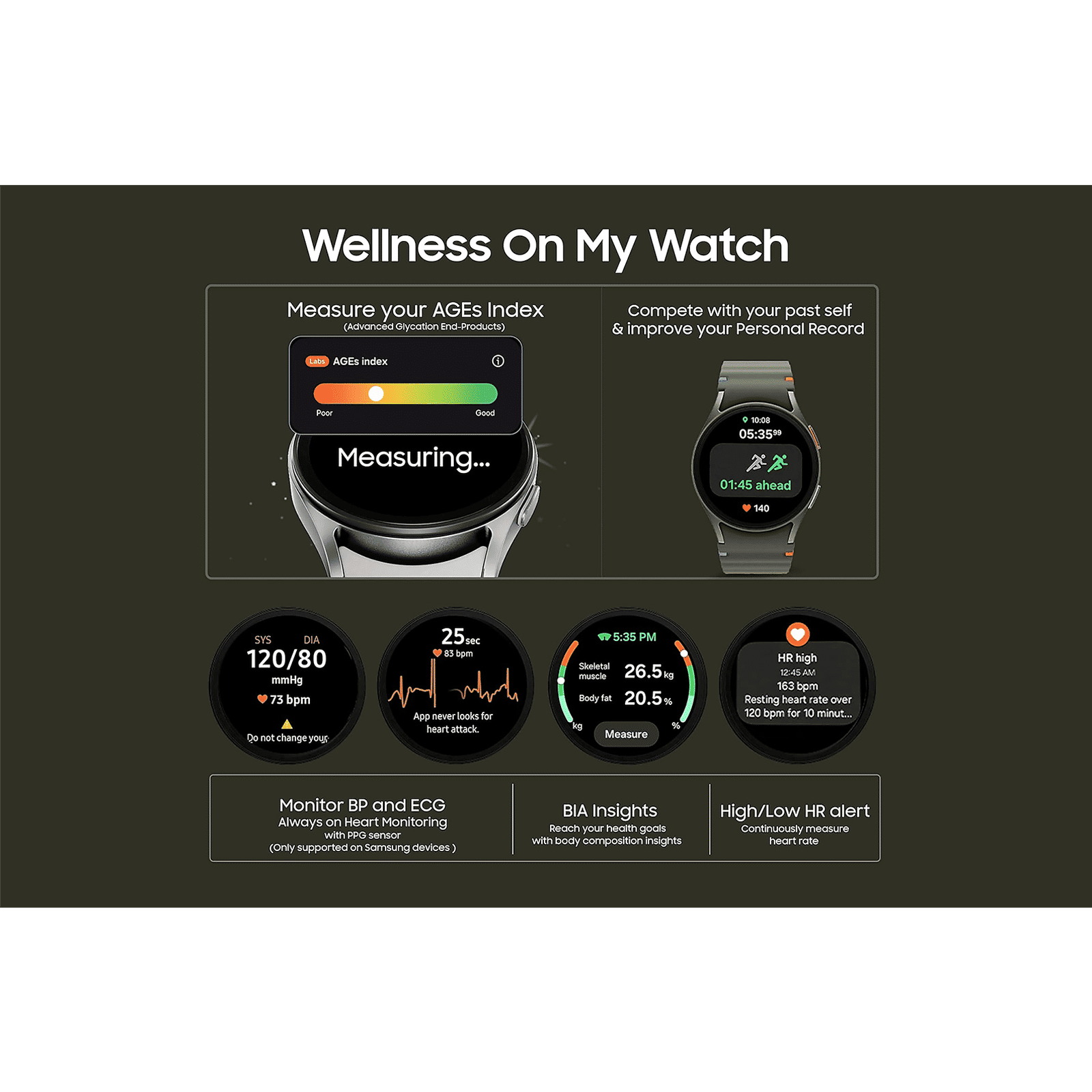 SAMSUNG Galaxy Watch7 Wi-Fi+Bluetooth Wear OS Smartwatch (33.3mm Super AMOLED Display, 3nm Processor, Dual-Frequency GPS, Cream Strap) SAMSUNG Galaxy Watch7 Wi-Fi+Bluetooth Wear OS Smartwatch (33.3mm Super AMOLED Display, 3nm Processor, Dual-Frequency GPS, Cream Strap)_14