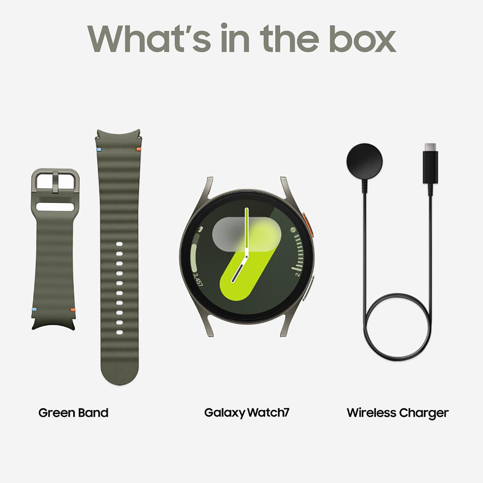 SAMSUNG Galaxy Watch7 Wi-Fi+Bluetooth Wear OS Smartwatch (37.3mm Super AMOLED Display, 3nm Processor, Dual-Frequency GPS, Green Strap)_8
