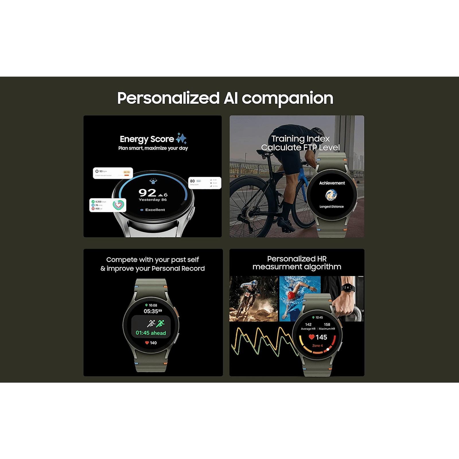 SAMSUNG Galaxy Watch7 Wi-Fi+Bluetooth Wear OS Smartwatch (37.3mm Super AMOLED Display, 3nm Processor, Dual-Frequency GPS, Green Strap)_12