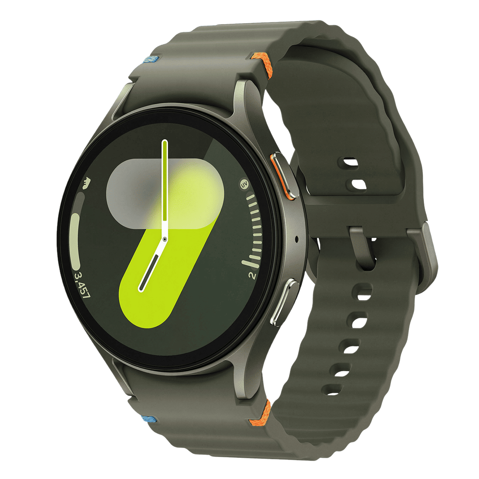 SAMSUNG Galaxy Watch7 Wi-Fi+Bluetooth Wear OS Smartwatch (37.3mm Super AMOLED Display, 3nm Processor, Dual-Frequency GPS, Green Strap)_3