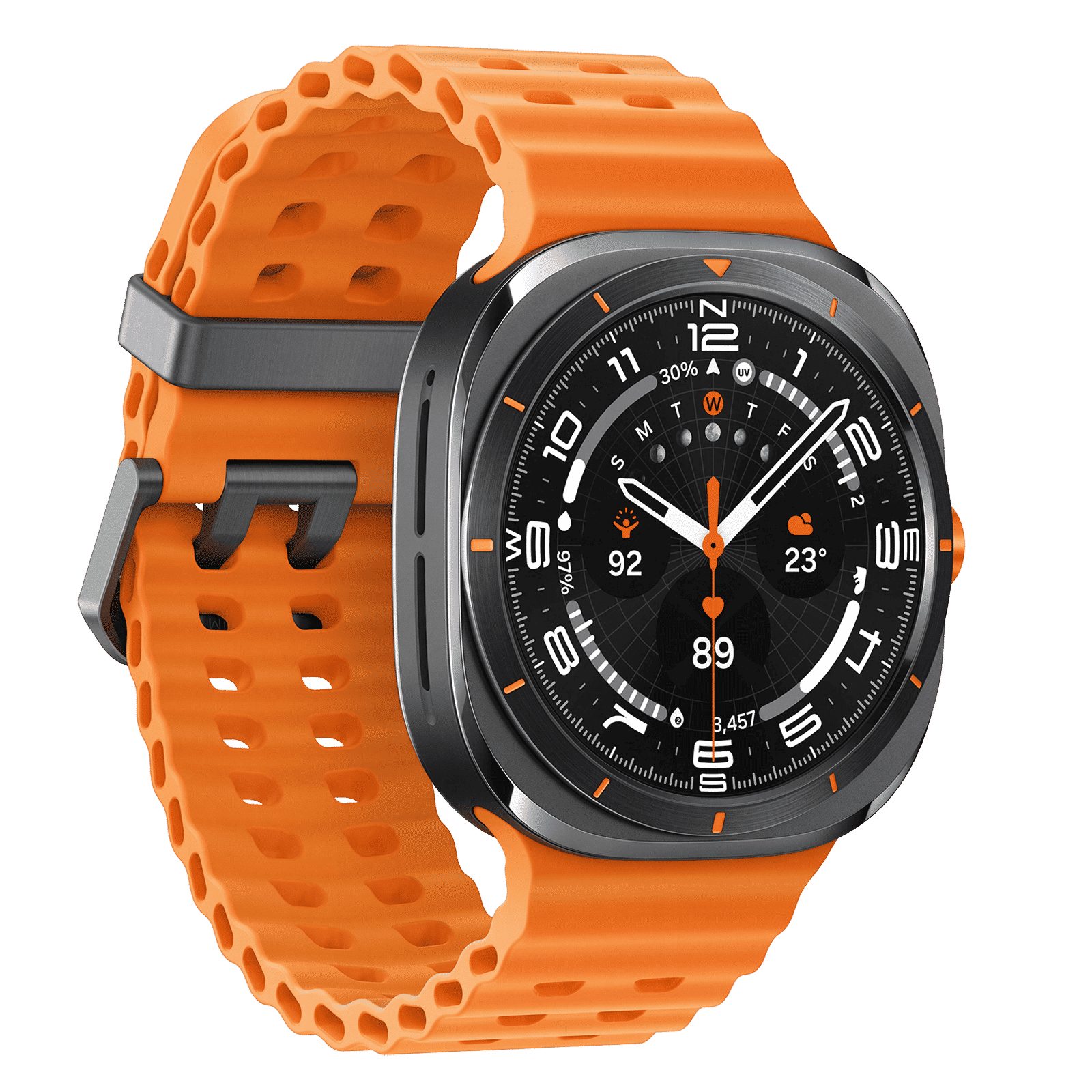 SAMSUNG Galaxy Watch Ultra Wi-Fi+LTE Wear OS Smartwatch (47mm Super AMOLED Display, 3nm Processor, Orange Strap)_5