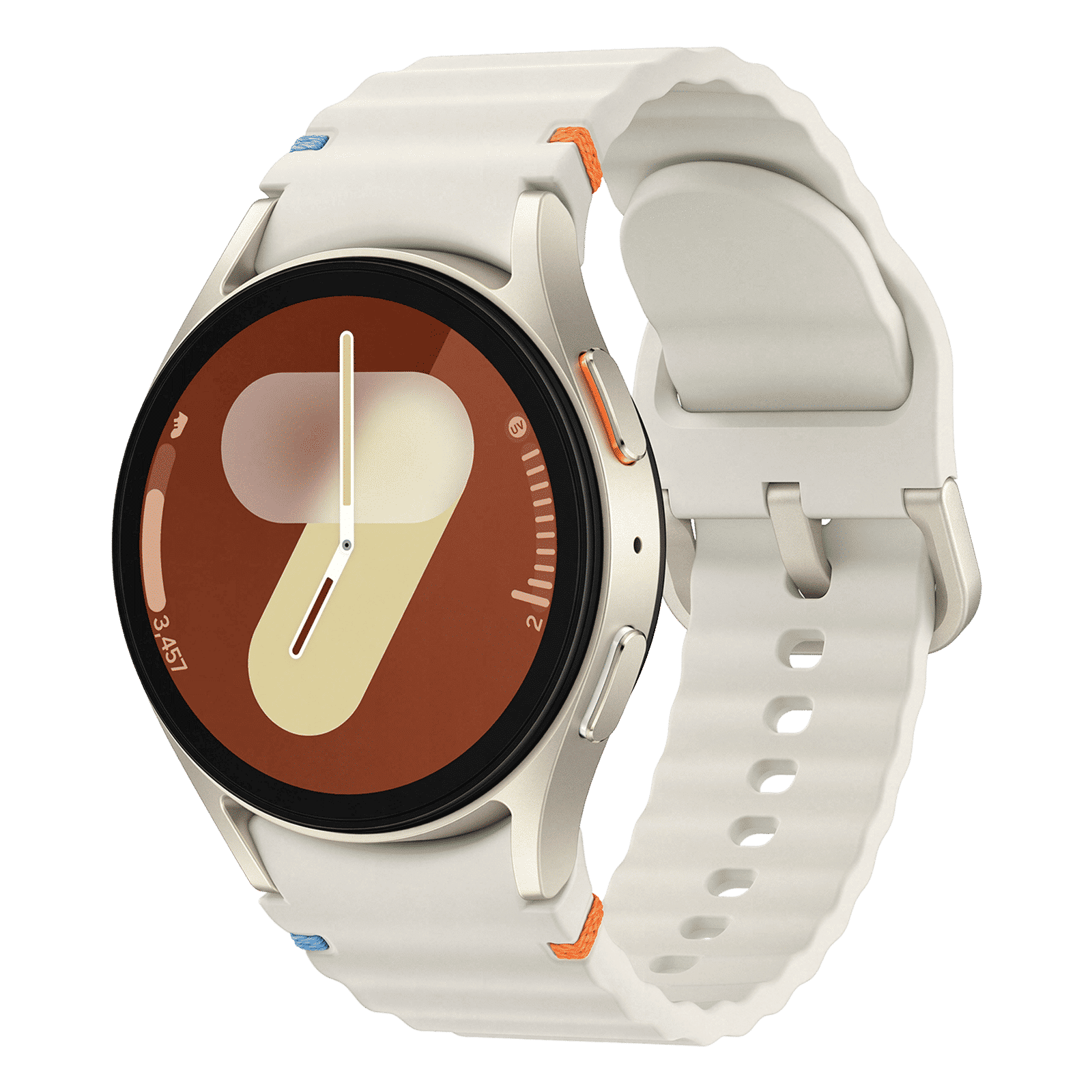 SAMSUNG Galaxy Watch7 Wi-Fi+4G SIM Wear OS Smartwatch (33.3mm Super AMOLED Display, 3nm Processor, Dual-Frequency GPS, Cream Strap)_3