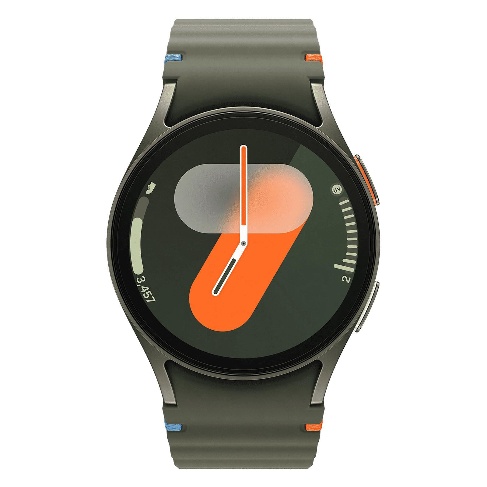 SAMSUNG Galaxy Watch7 Wi-Fi+4G SIM Wear OS Smartwatch (33.3mm Super AMOLED Display, 3nm Processor, Dual-Frequency GPS, Green Strap)_1