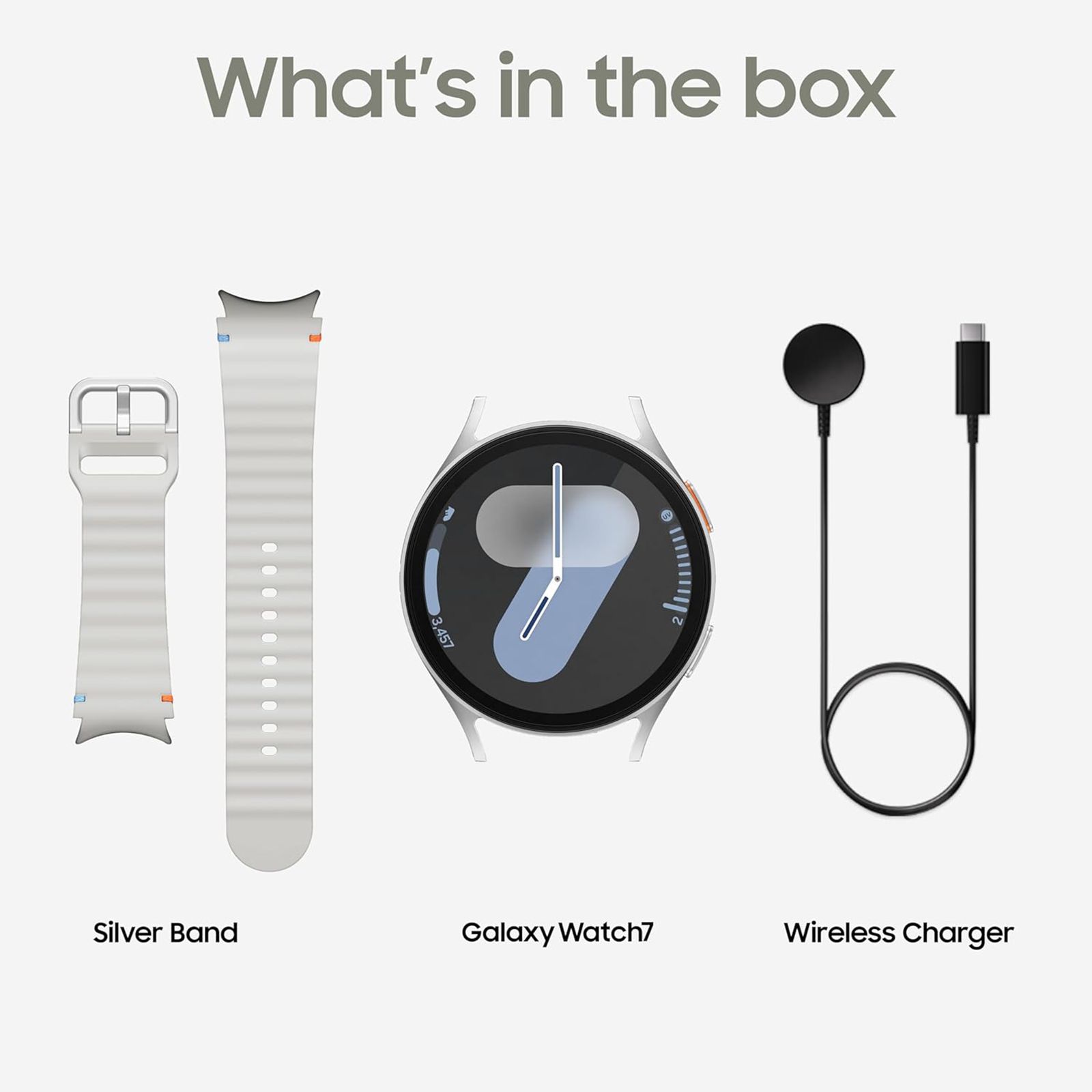 SAMSUNG Galaxy Watch7 Wi-Fi+Bluetooth Wear OS Smartwatch (37.3mm Super AMOLED Display, 3nm Processor, Dual-Frequency GPS, Silver Strap)_14