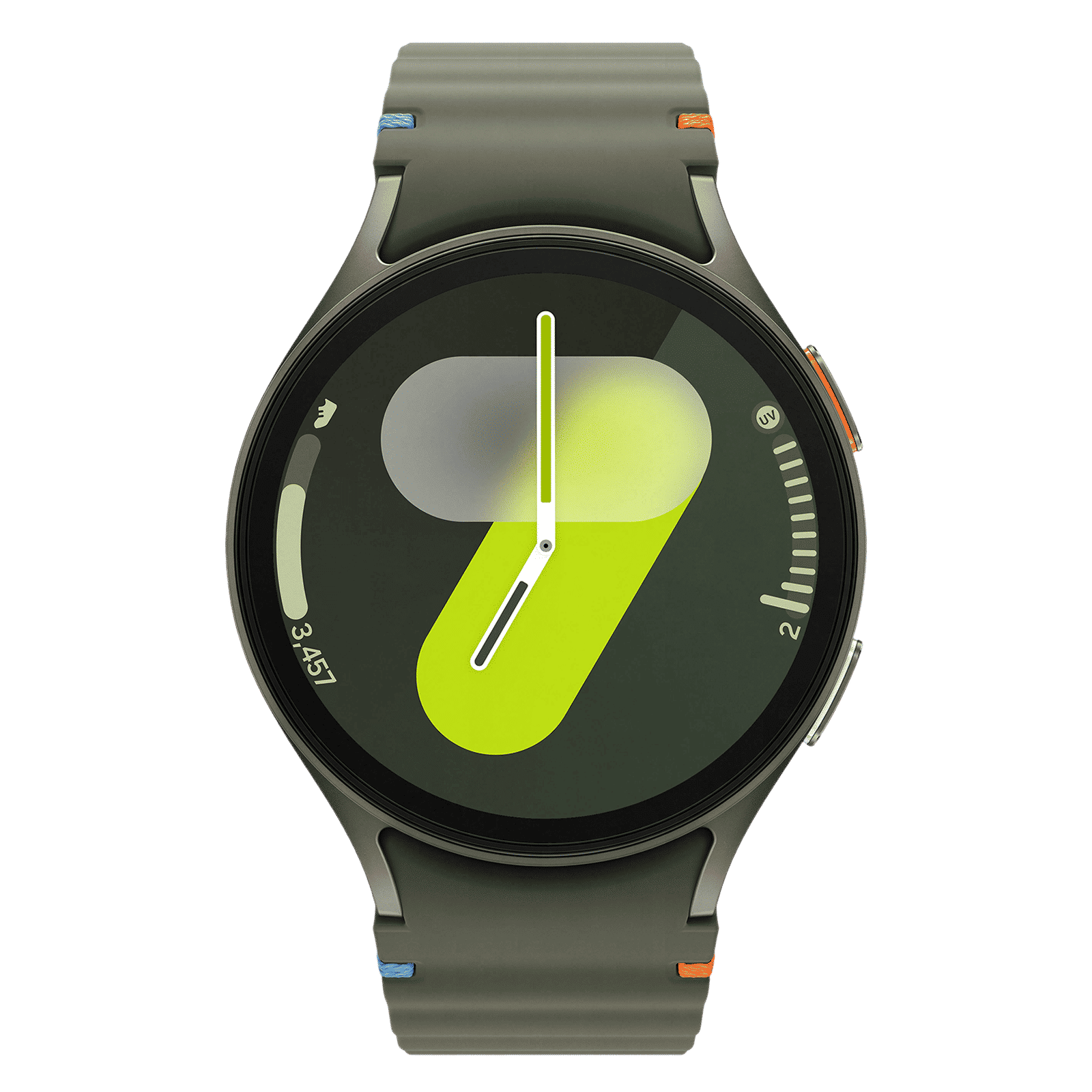 SAMSUNG Galaxy Watch7 Wi-Fi+4G SIM Wear OS Smartwatch (37.3mm Super AMOLED Display, 3nm Processor, Dual-Frequency GPS, Green Strap)_1