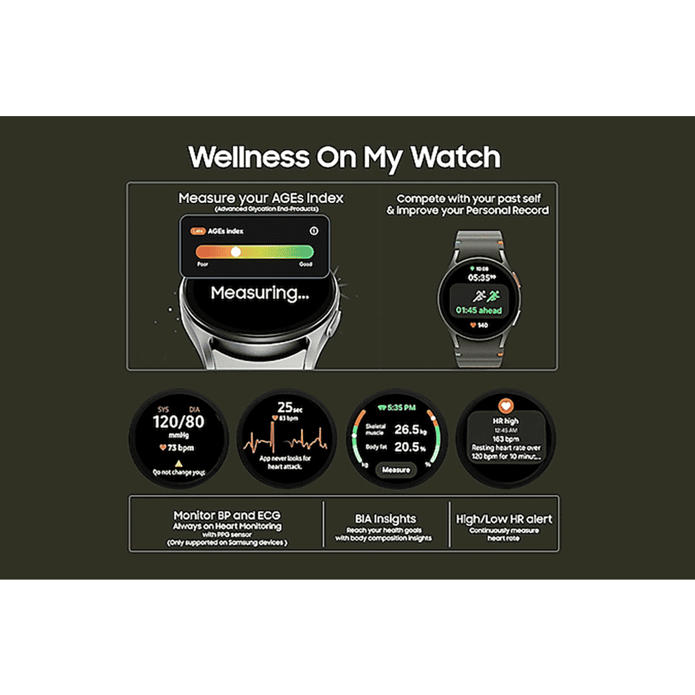 SAMSUNG Galaxy Watch7 Wi-Fi+4G SIM Wear OS Smartwatch (37.3mm Super AMOLED Display, 3nm Processor, Dual-Frequency GPS, Silver Strap) SAMSUNG Galaxy Watch7 Wi-Fi+4G SIM Wear OS Smartwatch (37.3mm Super AMOLED Display, 3nm Processor, Dual-Frequency GPS, Silver Strap)_13