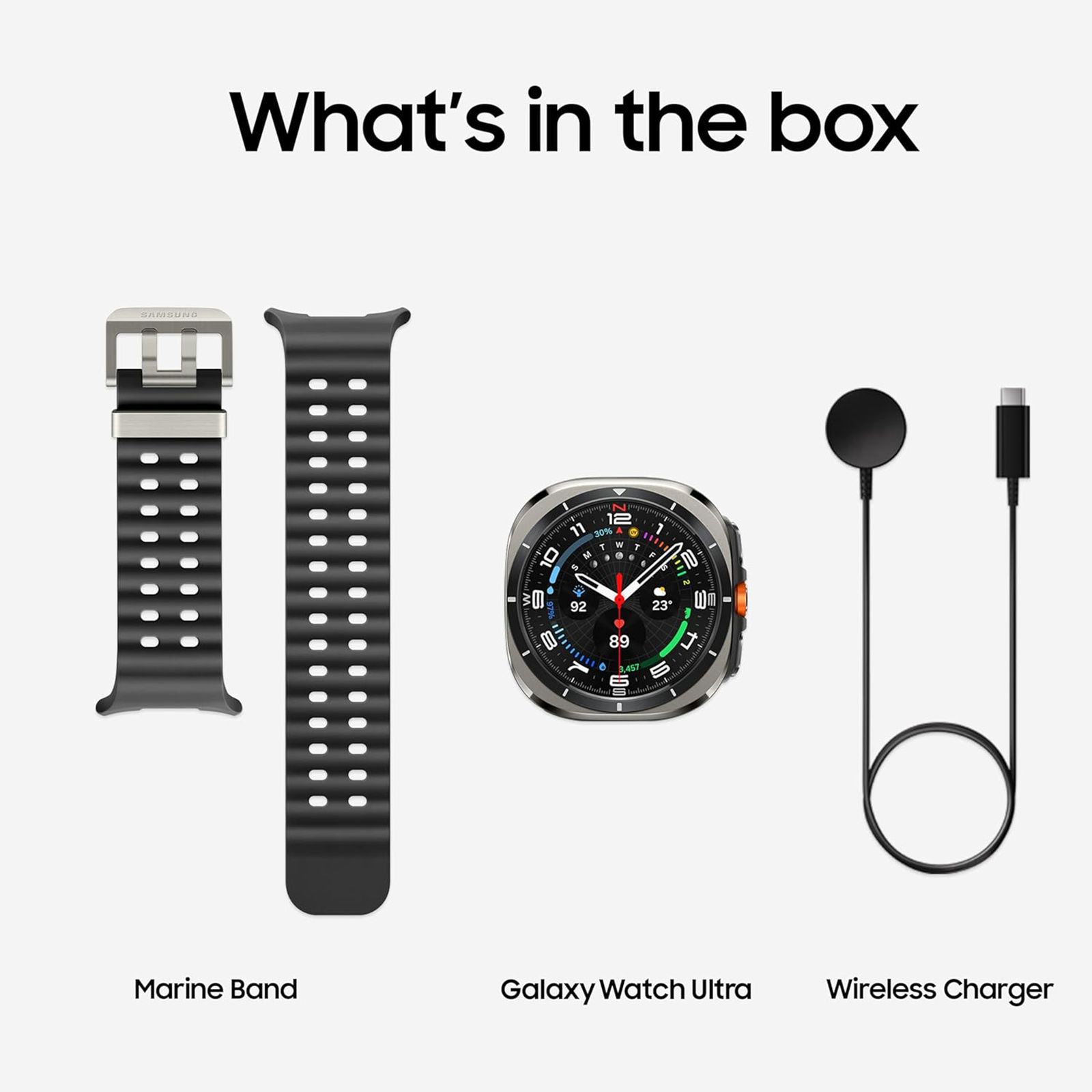 SAMSUNG Galaxy Watch Ultra Wi-Fi+4G SIM Wear OS Smartwatch (37.3mm Super AMOLED Display, 3nm Processor, Dual-Frequency GPS, Dark Gray Strap)_7