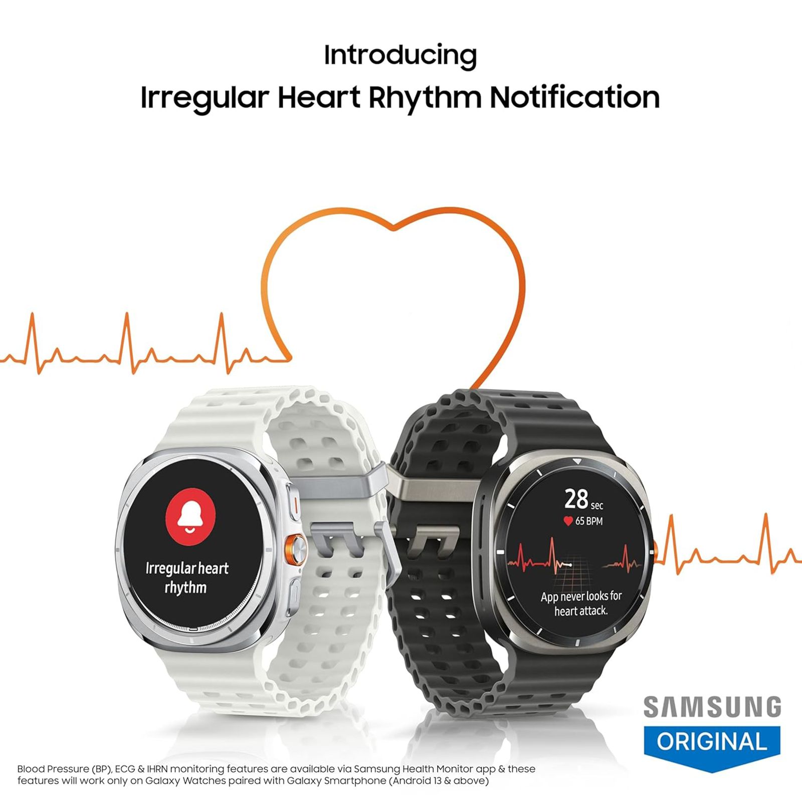 SAMSUNG Galaxy Watch Ultra Wi-Fi+4G SIM Wear OS Smartwatch (37.3mm Super AMOLED Display, 3nm Processor, Dual-Frequency GPS, Dark Gray Strap)_9