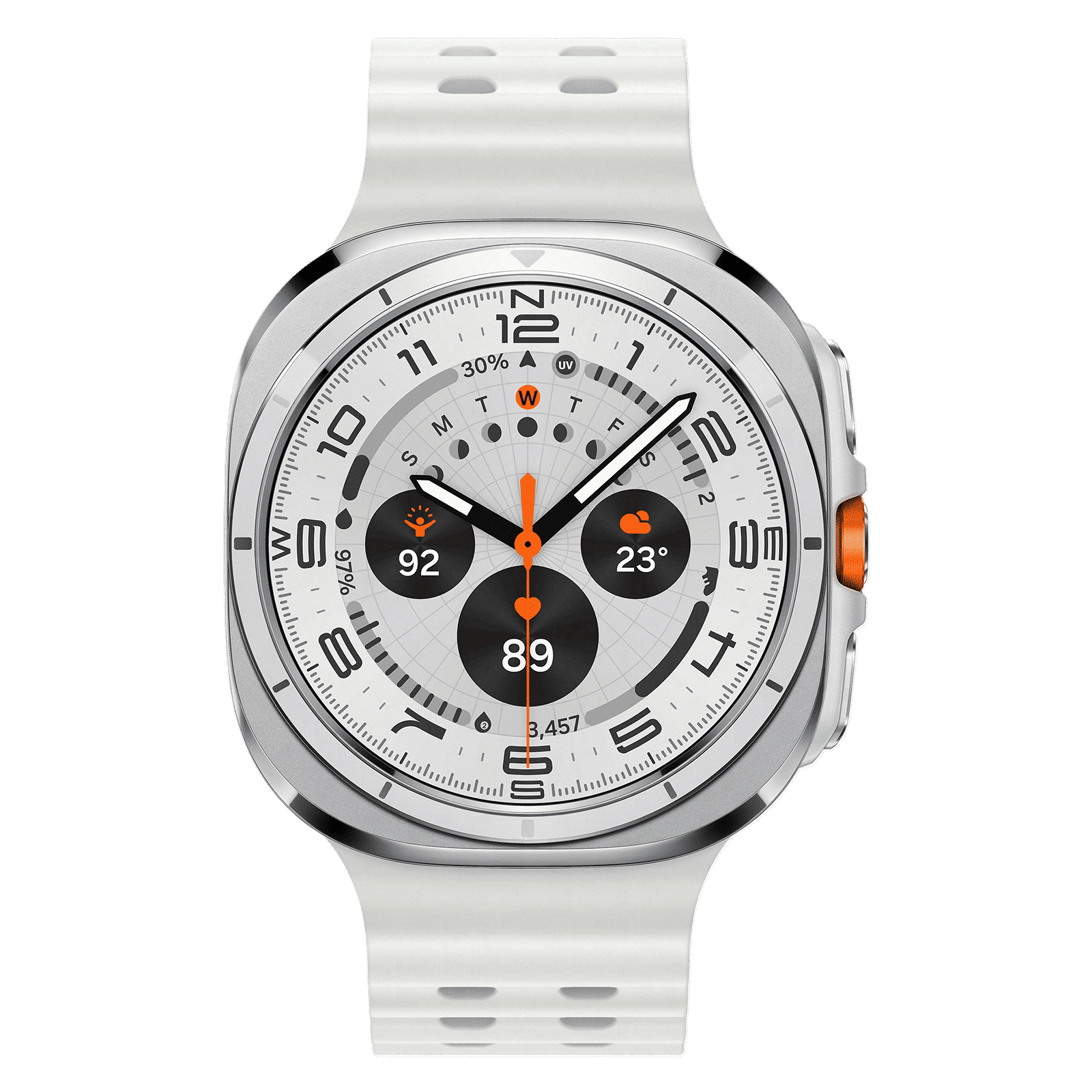 SAMSUNG Galaxy Watch Ultra Wi-Fi+4G SIM Wear OS Smartwatch (37.3mm Super AMOLED Display, 3nm Processor, Dual-Frequency GPS, White Strap) SAMSUNG Galaxy Watch Ultra Wi-Fi+4G SIM Wear OS Smartwatch (37.3mm Super AMOLED Display, 3nm Processor, Dual-Frequency GPS, White Strap)_1
