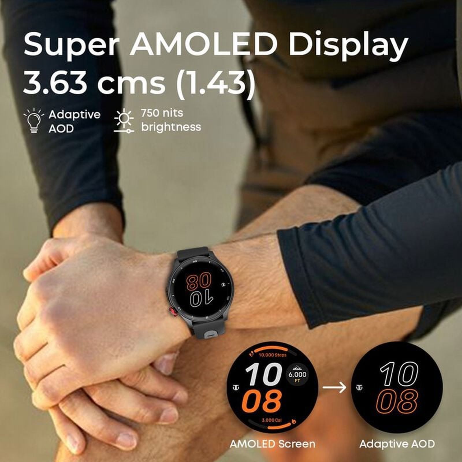 TITAN Celestor Smartwatch with Bluetooth Calling (36mm AMOLED Display, Sweat Resistant, Black Strap)_10