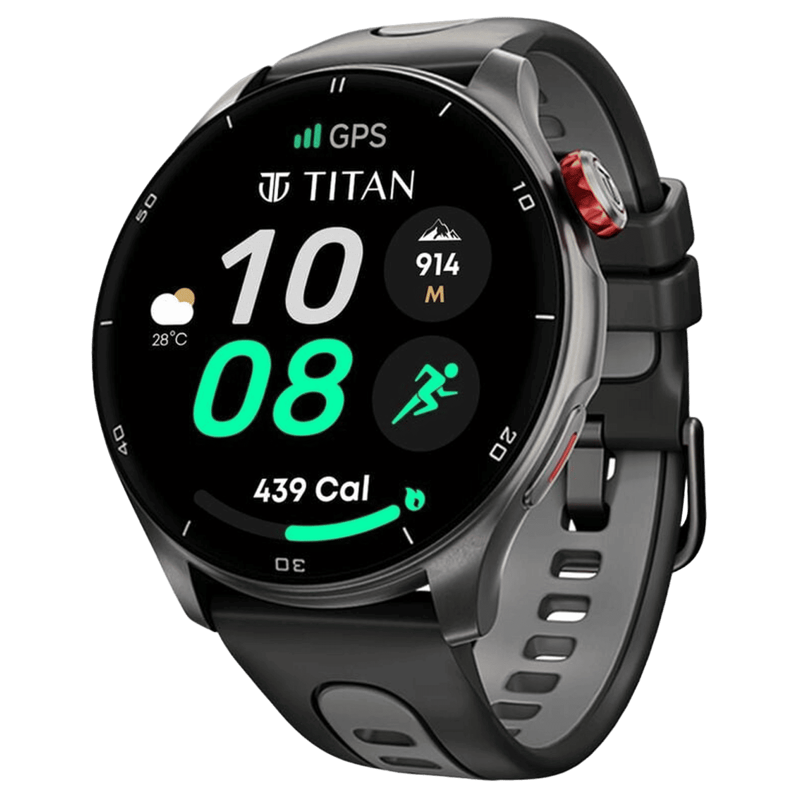 TITAN Celestor Smartwatch with Bluetooth Calling (36mm AMOLED Display, Sweat Resistant, Black Strap)_3