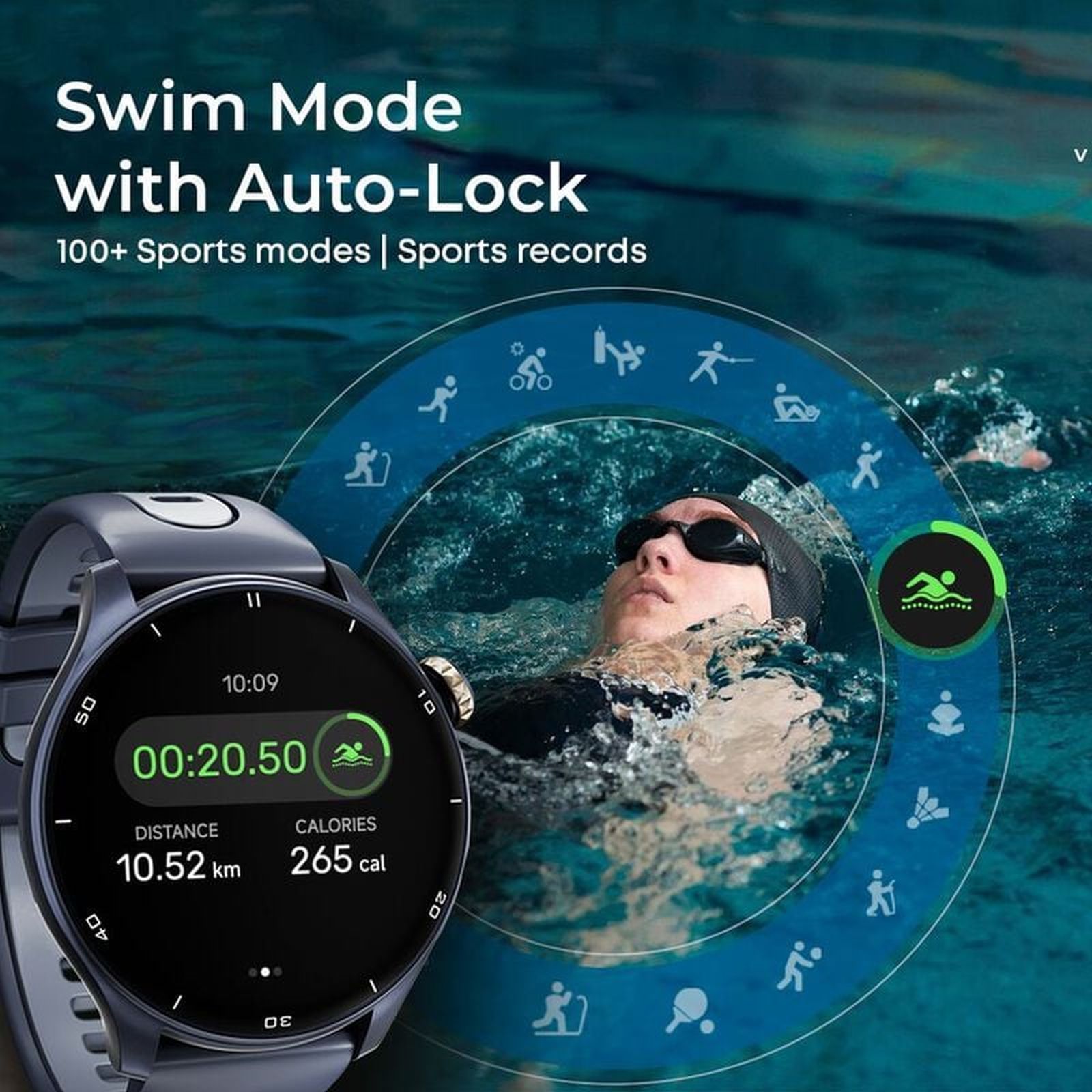 TITAN Celestor Smartwatch with Bluetooth Calling (36mm AMOLED Display, Sweat Resistant, Black Strap)_7
