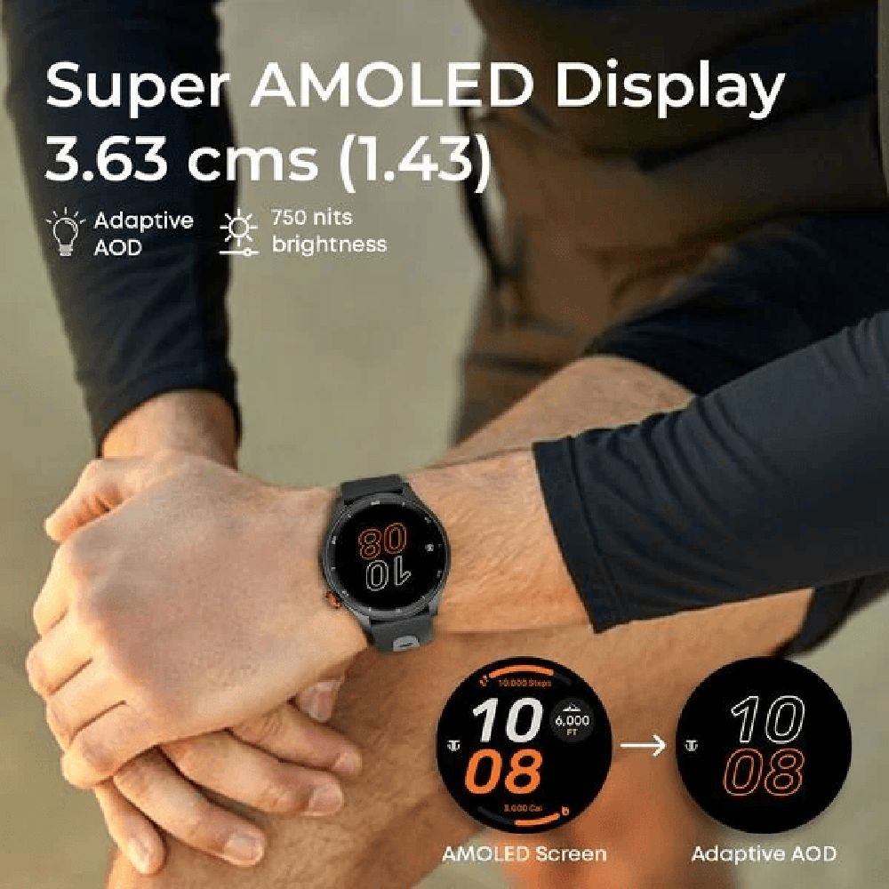 TITAN Celestor Smartwatch with Bluetooth Calling (36mm AMOLED Display, Beige Strap)_6