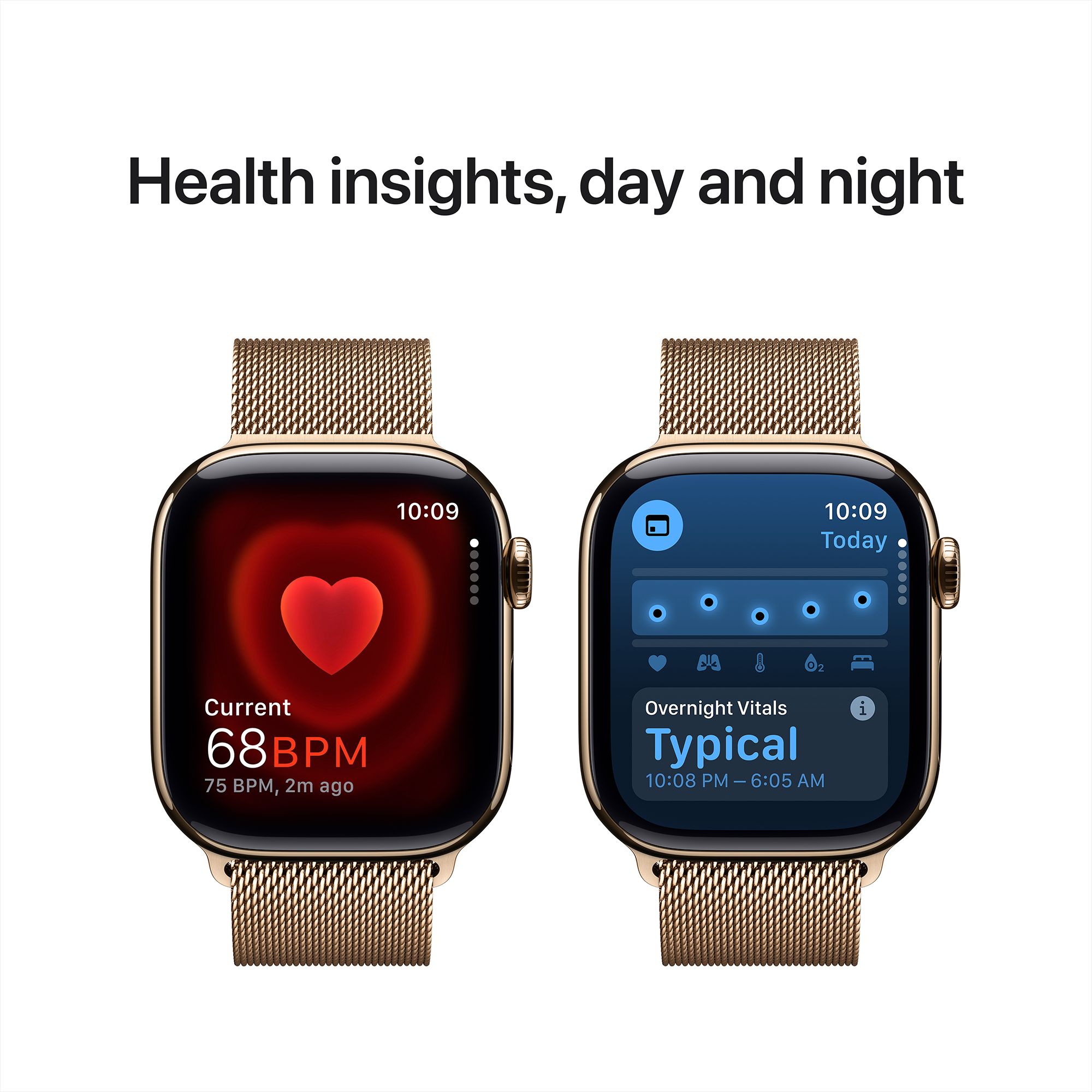 Apple Watch Series 10 GPS+Cellular with Milanese Loop (42mm Retina LTPO3 OLED Display, Gold Titanium Case) Apple Watch Series 10 GPS+Cellular with Milanese Loop (42mm Retina LTPO3 OLED Display, Gold Titanium Case)_5