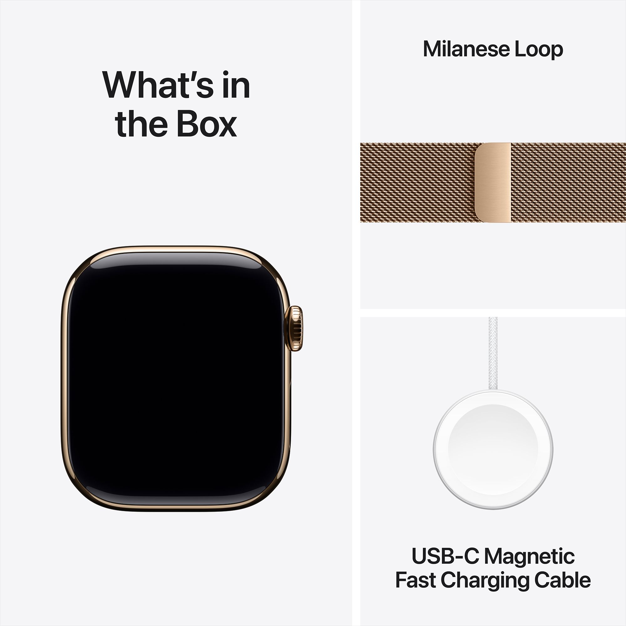 Apple Watch Series 10 GPS+Cellular with Milanese Loop (42mm Retina LTPO3 OLED Display, Gold Titanium Case) Apple Watch Series 10 GPS+Cellular with Milanese Loop (42mm Retina LTPO3 OLED Display, Gold Titanium Case)_9