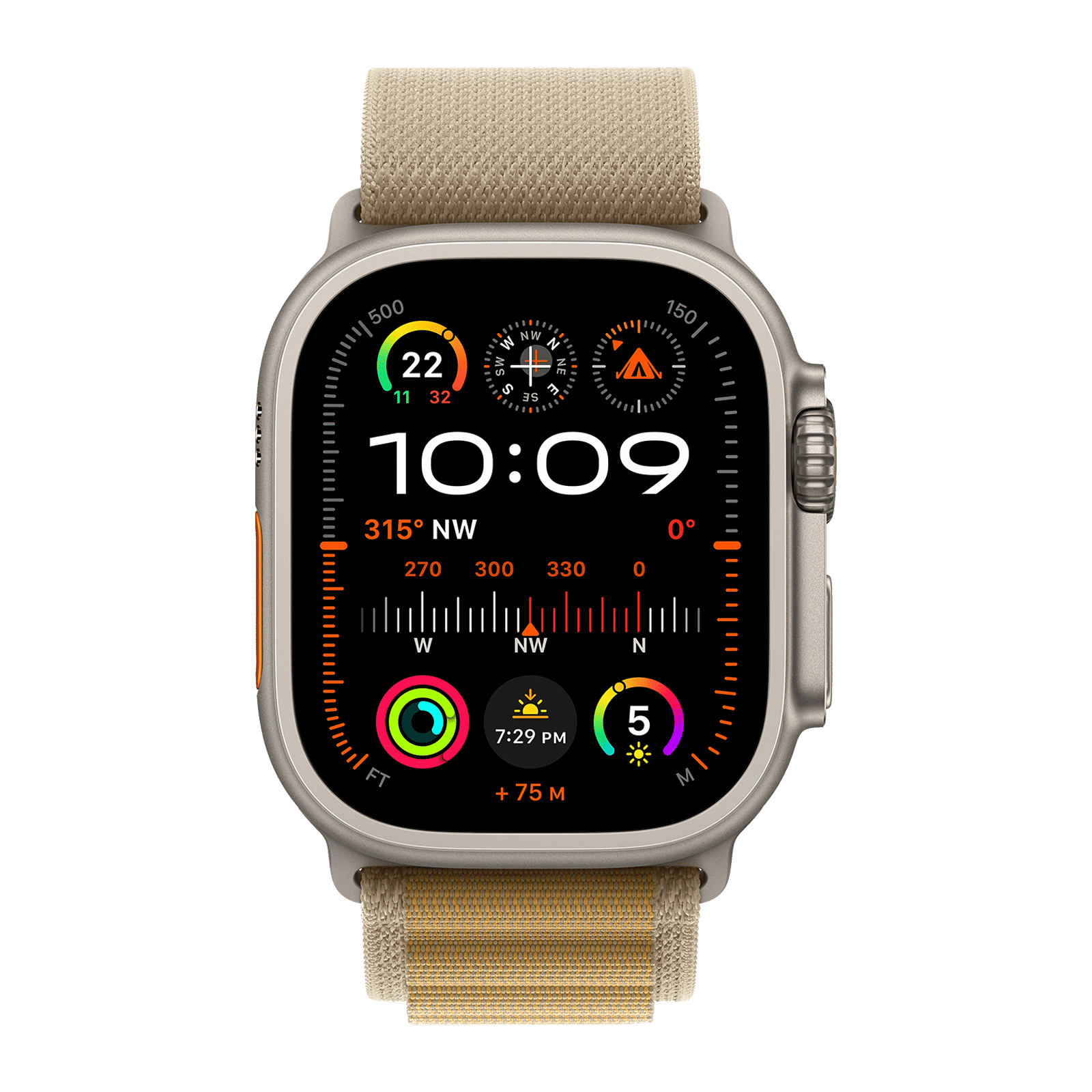 Apple Watch Ultra 2 GPS+LTE with Alpine Loop - S (49mm Retina LTPO2 OLED Display, Natural Titanium Case)_2