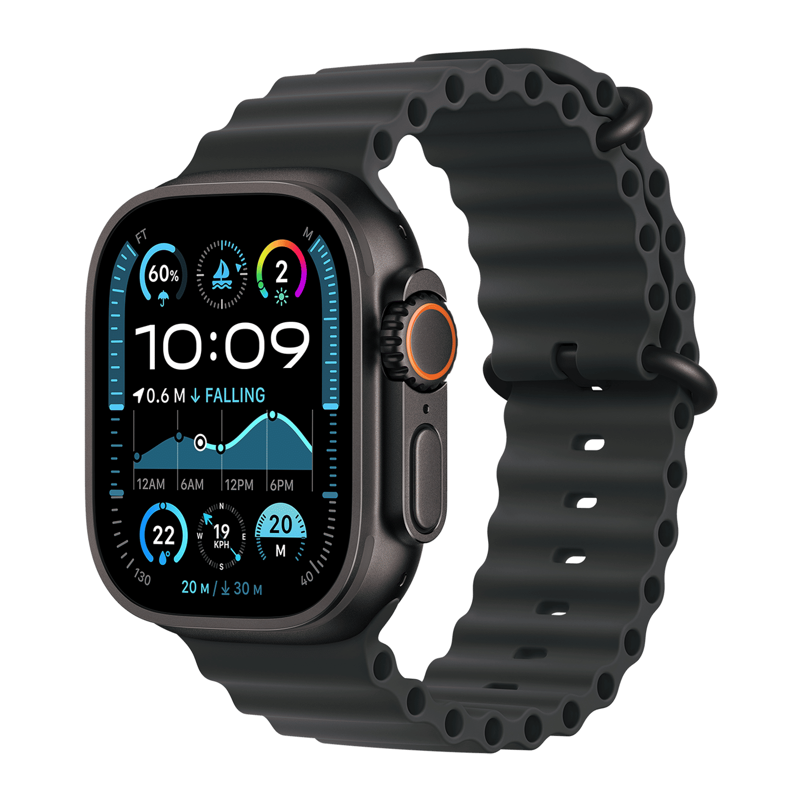 Apple Watch Ultra 2 GPS+LTE with Ocean Band (49mm Retina LTPO2 OLED Display, Black Titanium Case) Apple Watch Ultra 2 GPS+LTE with Ocean Band (49mm Retina LTPO2 OLED Display, Black Titanium Case)_1
