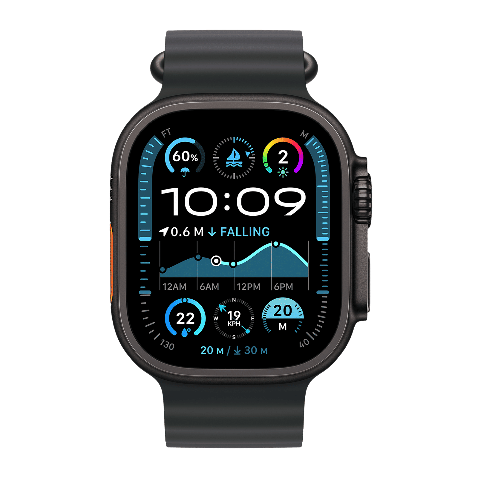 Apple Watch Ultra 2 GPS+LTE with Ocean Band (49mm Retina LTPO2 OLED Display, Black Titanium Case) Apple Watch Ultra 2 GPS+LTE with Ocean Band (49mm Retina LTPO2 OLED Display, Black Titanium Case)_2