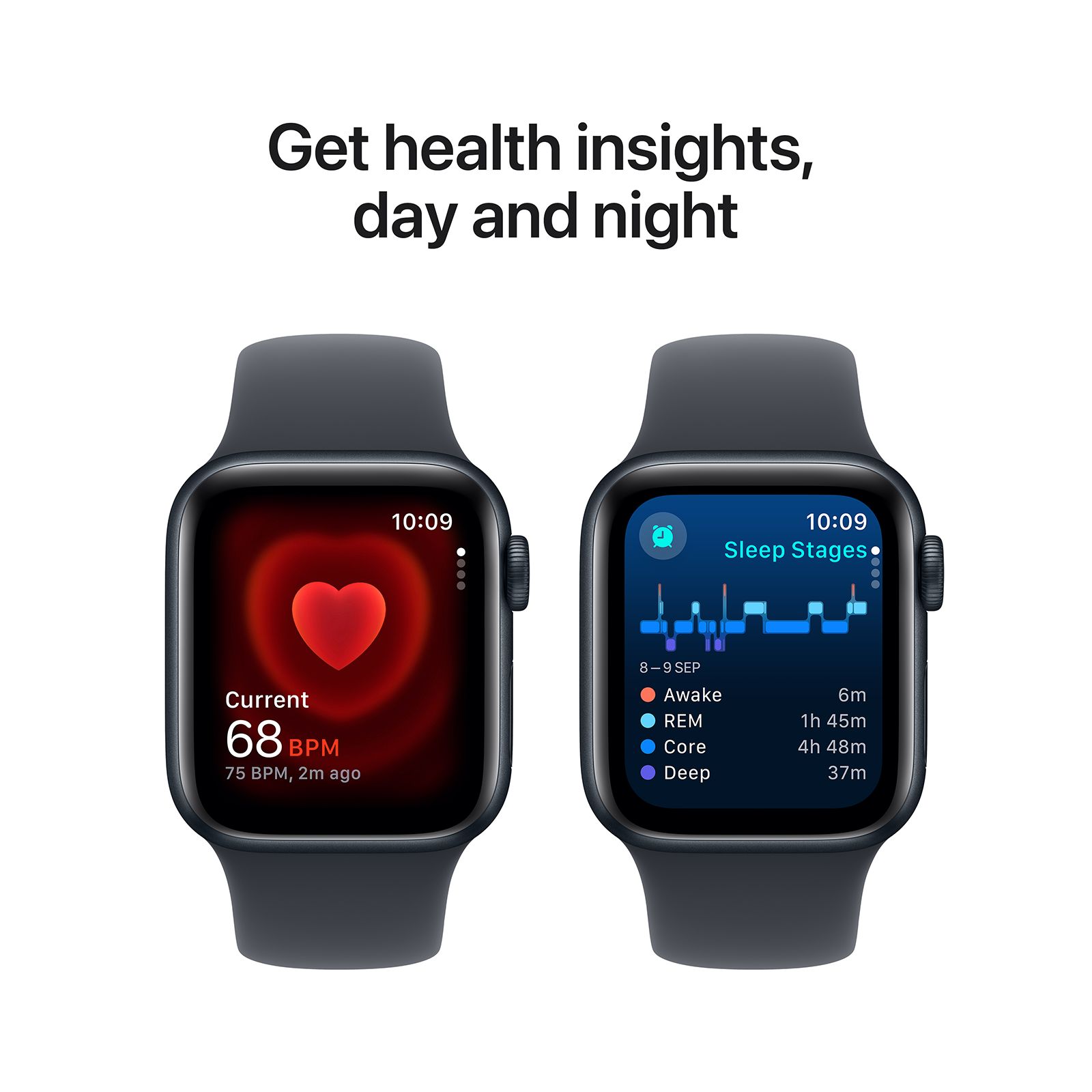 Apple Watch SE GPS with Midnight Sport Band - S/M (40mm Retina LTPO OLED Display, Midnight Aluminium Case) Apple Watch SE GPS with Midnight Sport Band - S/M (40mm Retina LTPO OLED Display, Midnight Aluminium Case)_4