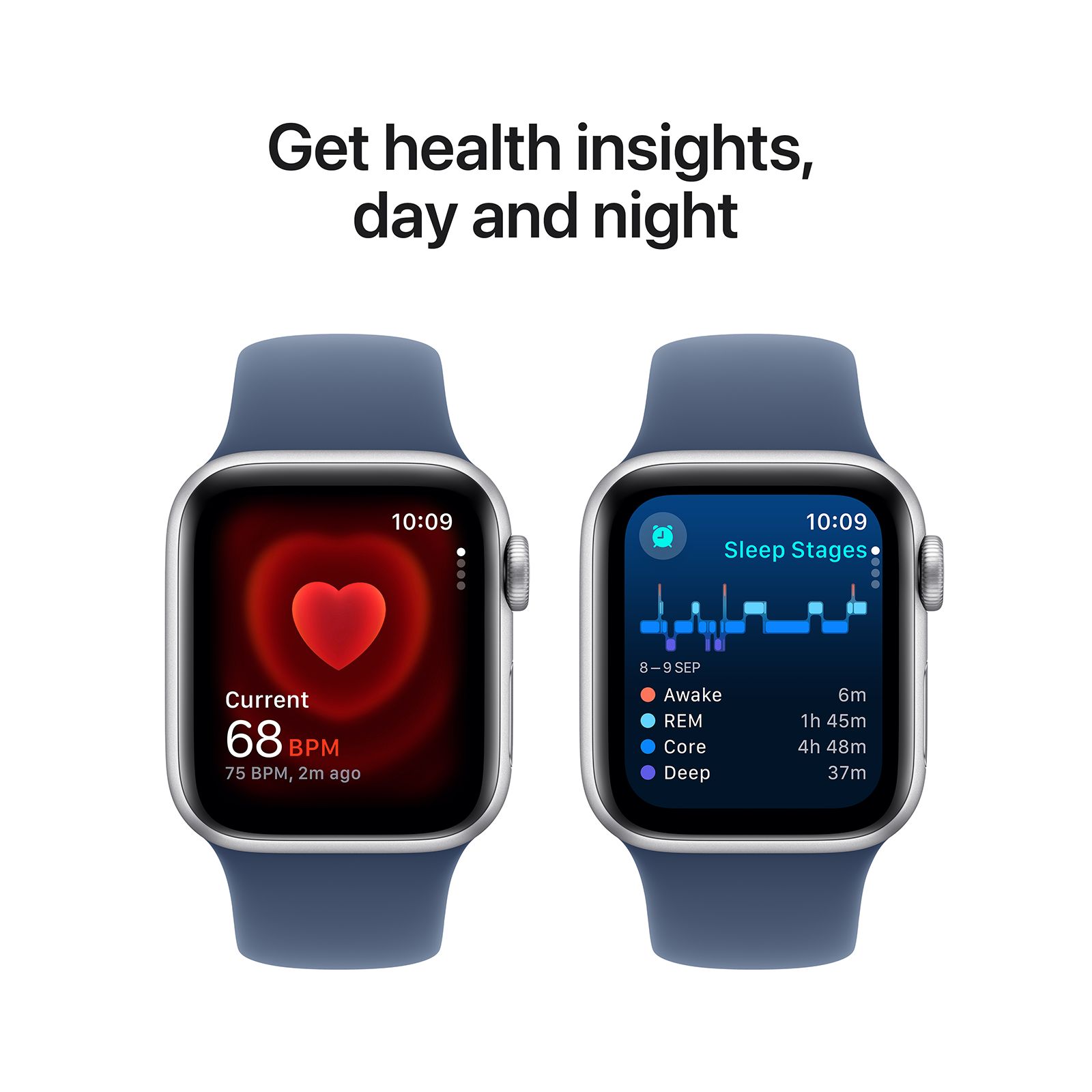 Apple Watch SE GPS with Denim Sport Band - S/M (40mm Retina LTPO OLED Display, Silver Aluminium Case) Apple Watch SE GPS with Denim Sport Band - S/M (40mm Retina LTPO OLED Display, Silver Aluminium Case)_5
