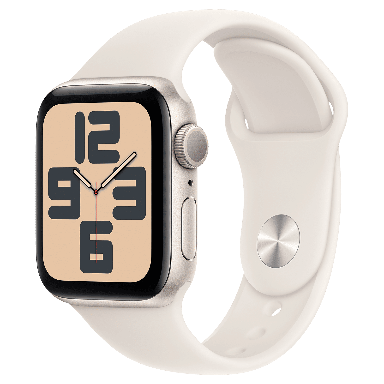 Apple Watch SE GPS with Starlight Sport Band - M/L (40mm Retina LTPO OLED Display, Starlight Aluminium Case)_1