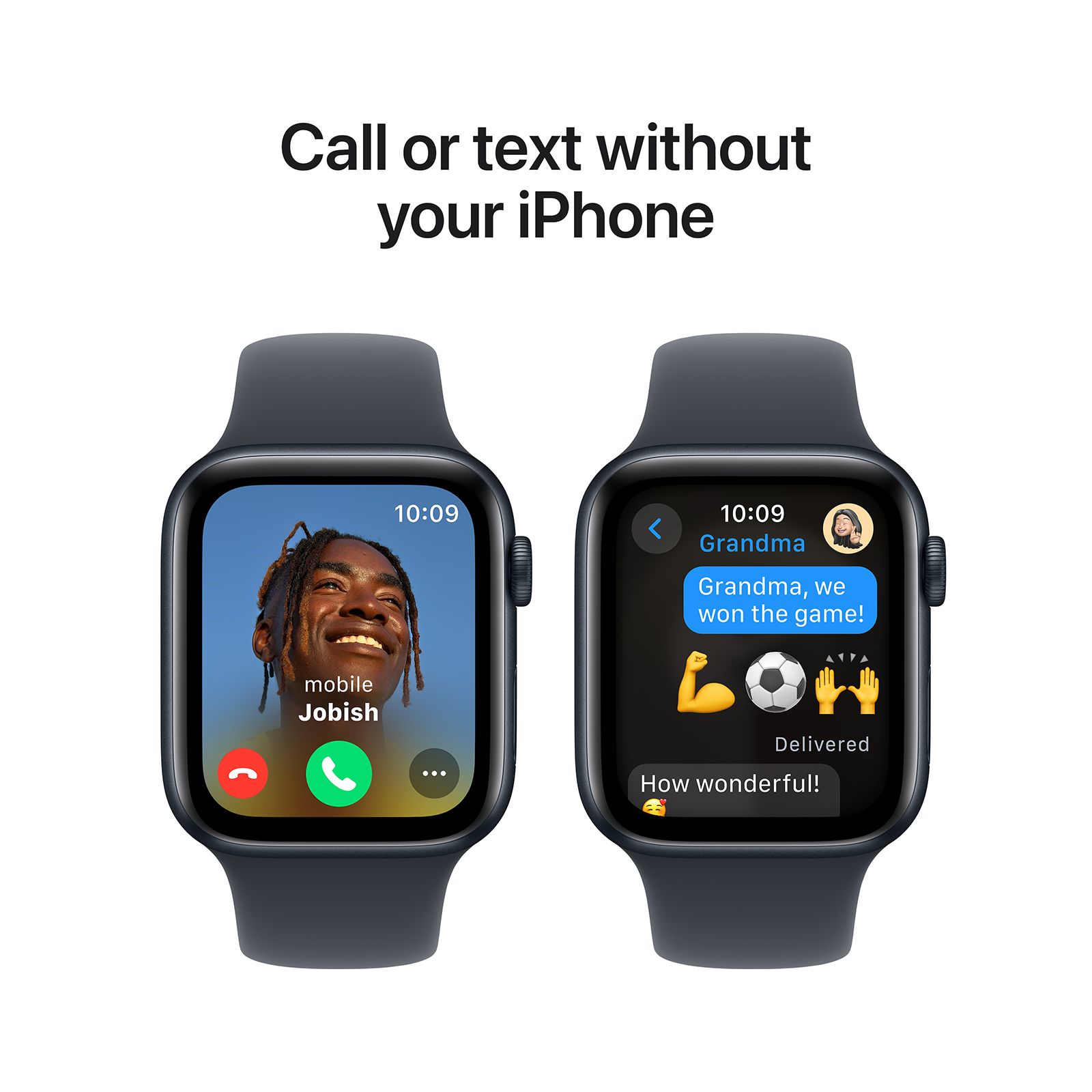 Apple Watch SE GPS with Midnight Sport Band - M/L (44mm Retina LTPO OLED Display, Midnight Aluminium Case)_4