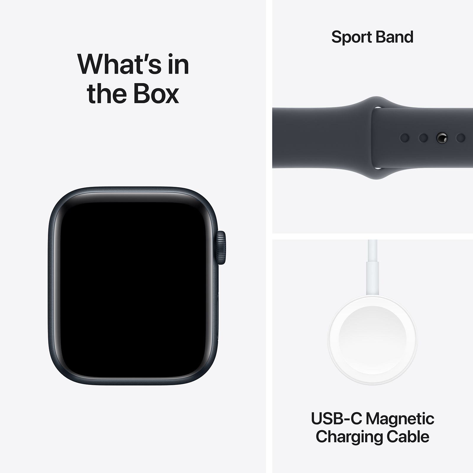 Apple Watch SE GPS with Midnight Sport Band - M/L (44mm Retina LTPO OLED Display, Midnight Aluminium Case)_7