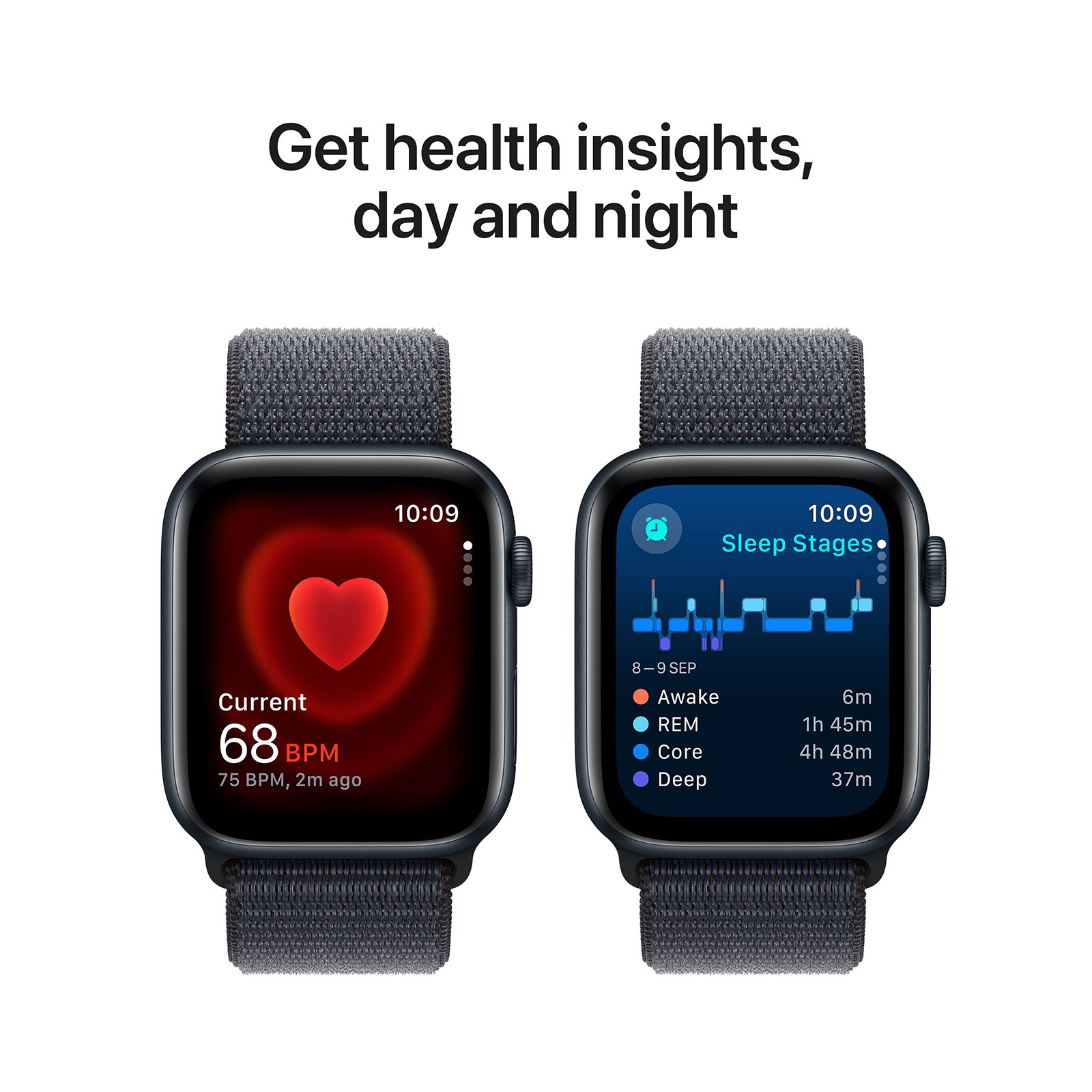 Apple Watch SE GPS with Ink Sport Loop (44mm Retina LTPO OLED Display, Midnight Aluminium Case) Apple Watch SE GPS with Ink Sport Loop (44mm Retina LTPO OLED Display, Midnight Aluminium Case)_5