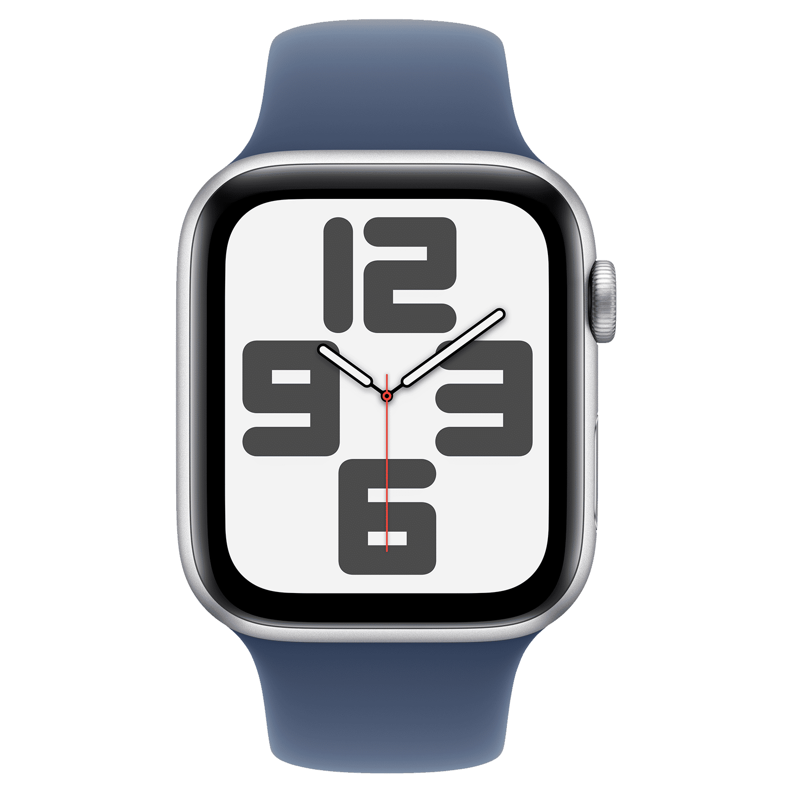 Apple Watch SE GPS with Denim Sport Band - M/L (44mm Retina LTPO OLED Display, Silver Aluminium Case)_2