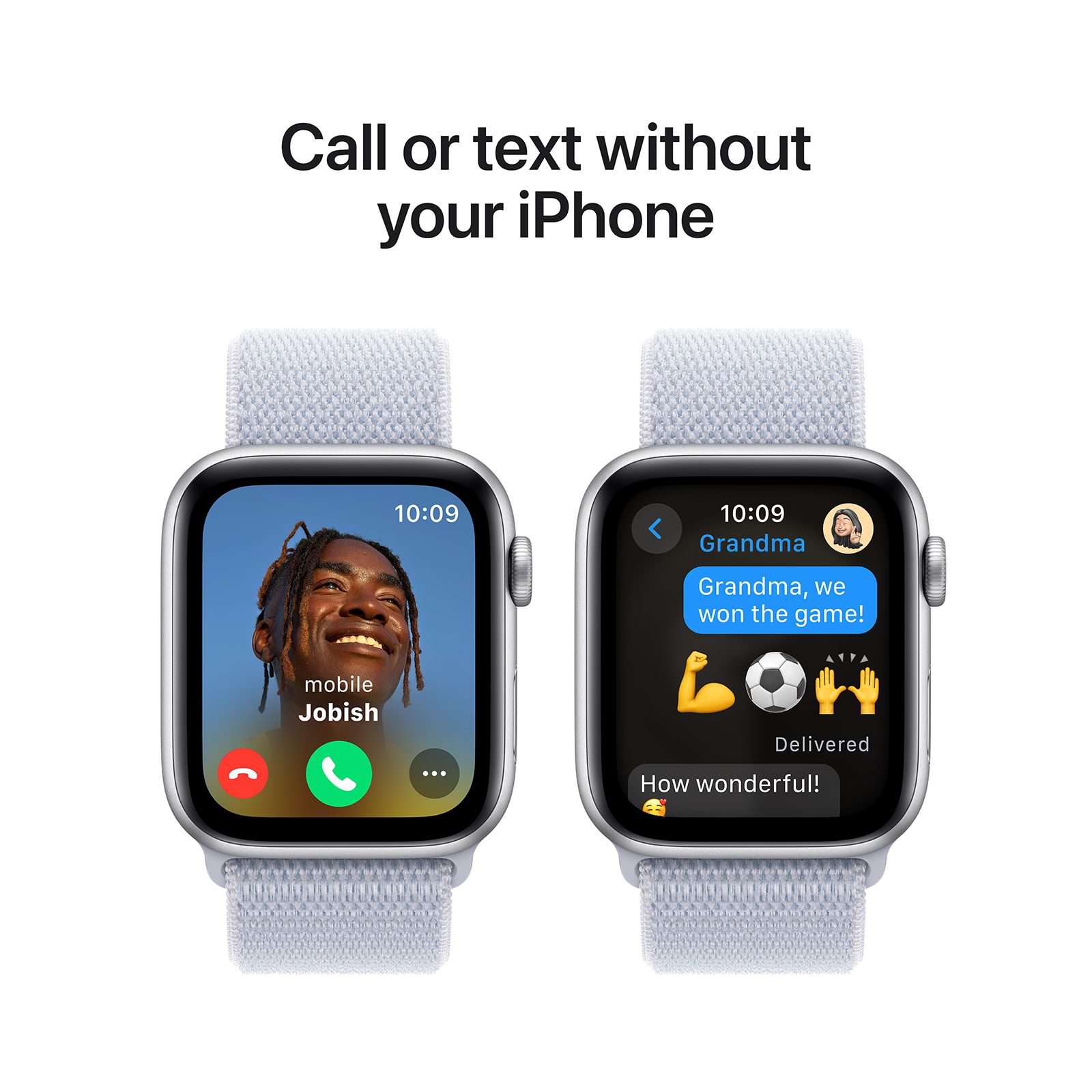 Apple Watch SE GPS with Starlight Sport Band - M/L (44mm Retina LTPO OLED Display, Starlight Aluminium Case)_4