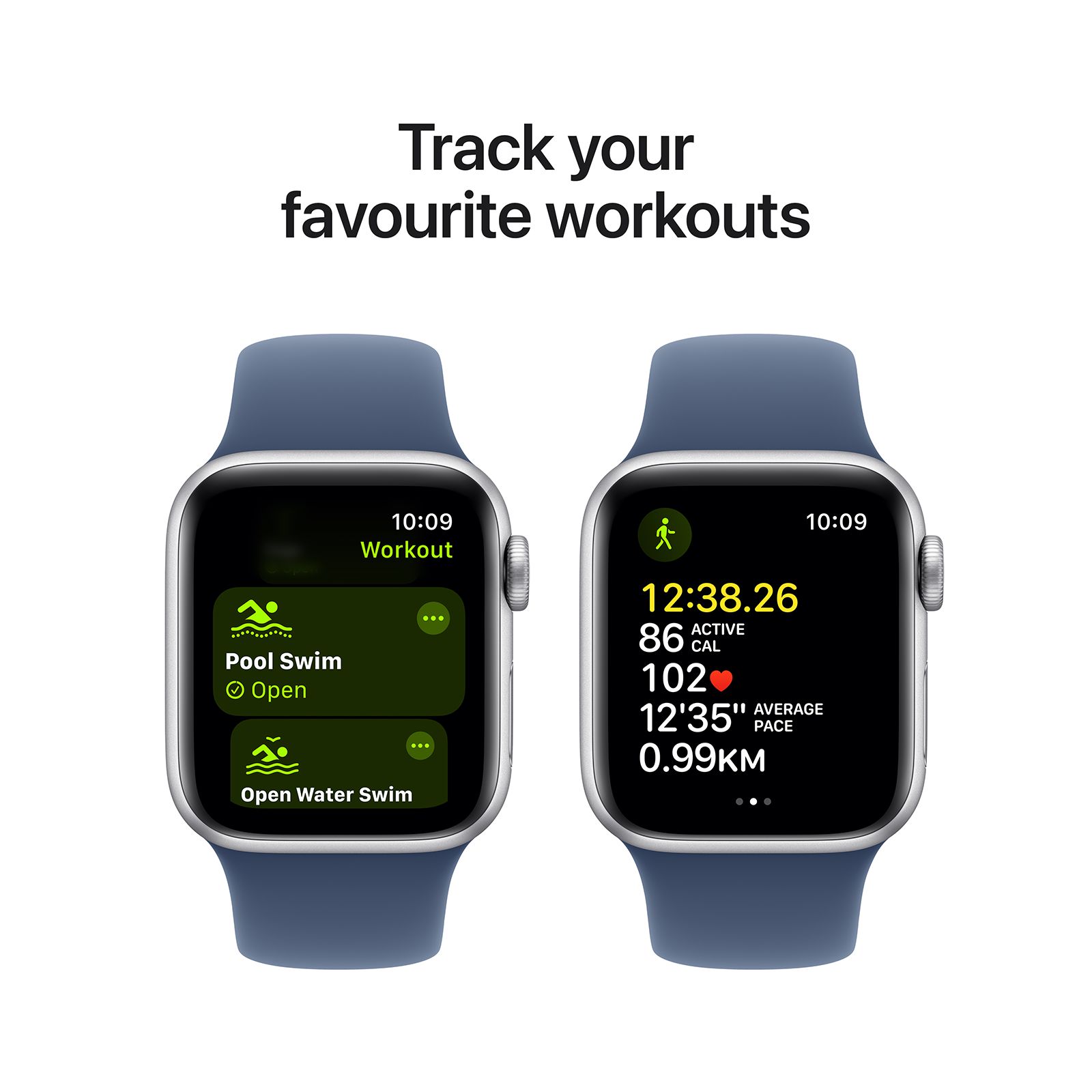 Apple Watch SE GPS+LTE with Denim Sport Band - S/M (40mm Retina LTPO OLED Display, Silver Aluminium Case)_6