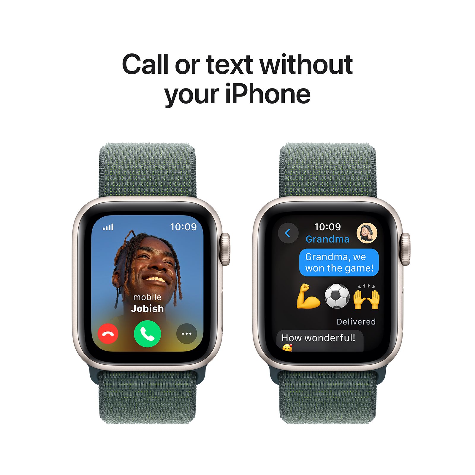 Apple Watch SE GPS+LTE with Lake Green Sport Loop (40mm Retina LTPO OLED Display, Starlight Aluminium Case) Apple Watch SE GPS+LTE with Lake Green Sport Loop (40mm Retina LTPO OLED Display, Starlight Aluminium Case)_4