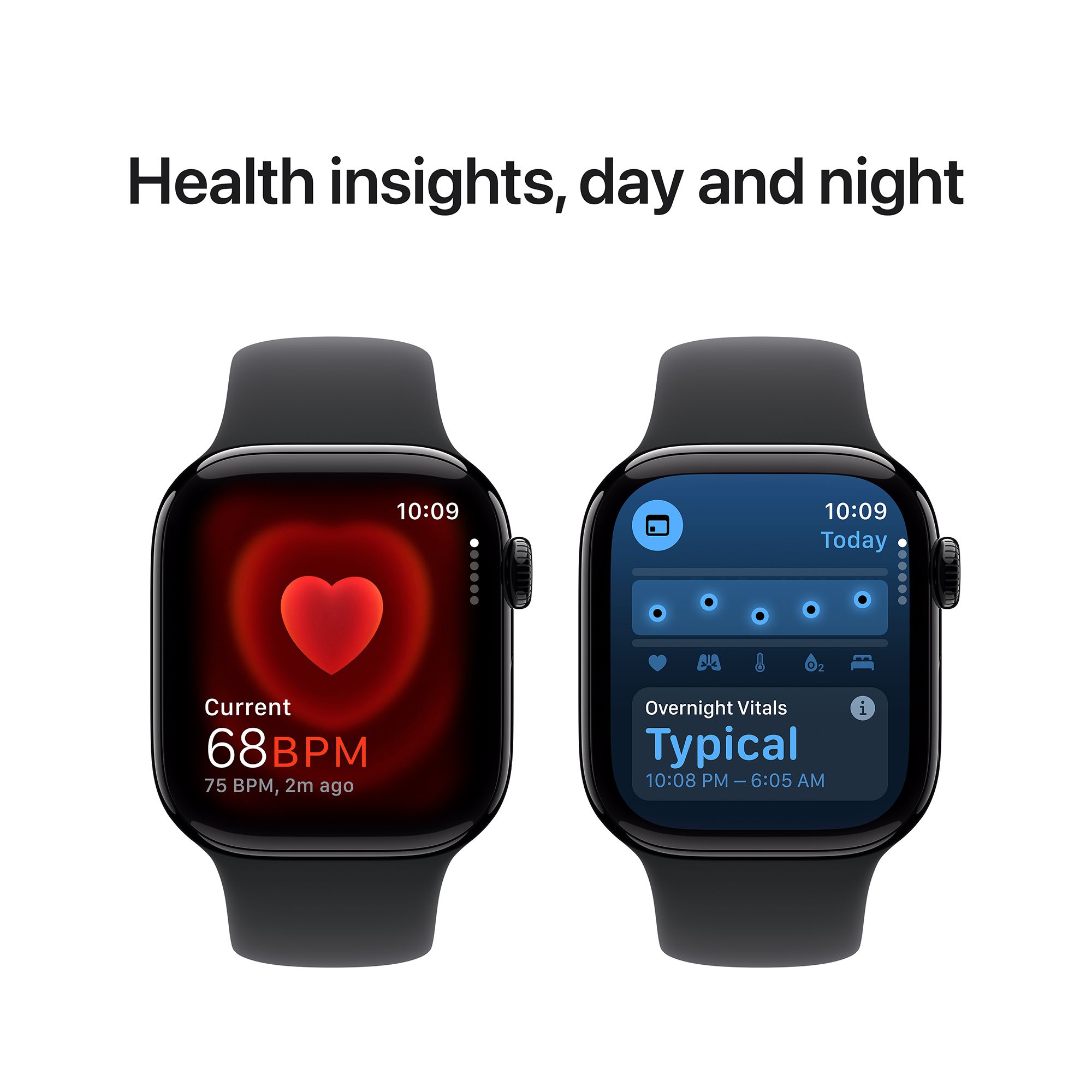 Apple Watch Series 10 GPS with Sport Band - M/L (42mm Retina LTPO3 OLED Display, Jet Black Aluminium Case) Apple Watch Series 10 GPS with Sport Band - M/L (42mm Retina LTPO3 OLED Display, Jet Black Aluminium Case)_5