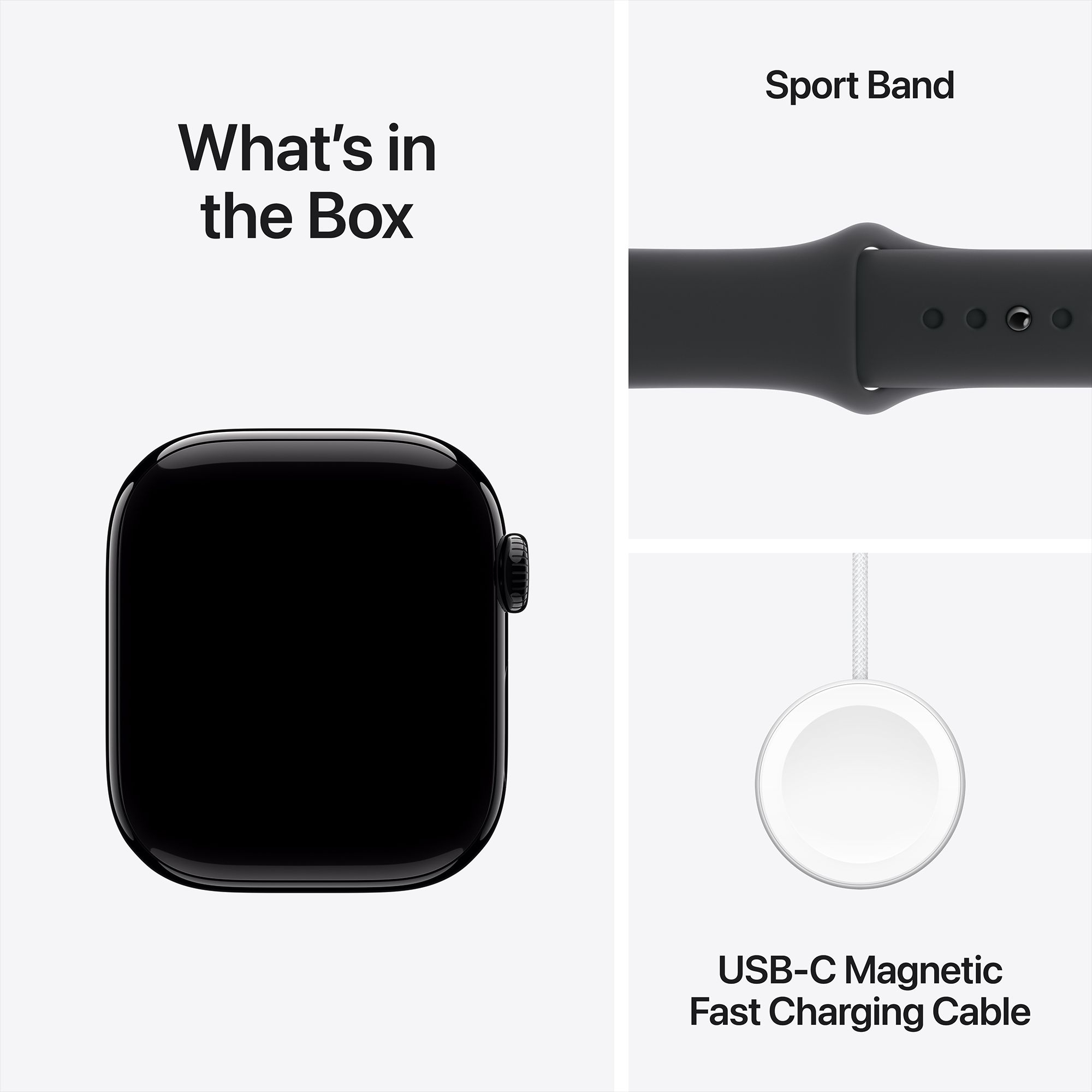 Apple Watch Series 10 GPS with Sport Band - M/L (42mm Retina LTPO3 OLED Display, Jet Black Aluminium Case) Apple Watch Series 10 GPS with Sport Band - M/L (42mm Retina LTPO3 OLED Display, Jet Black Aluminium Case)_9