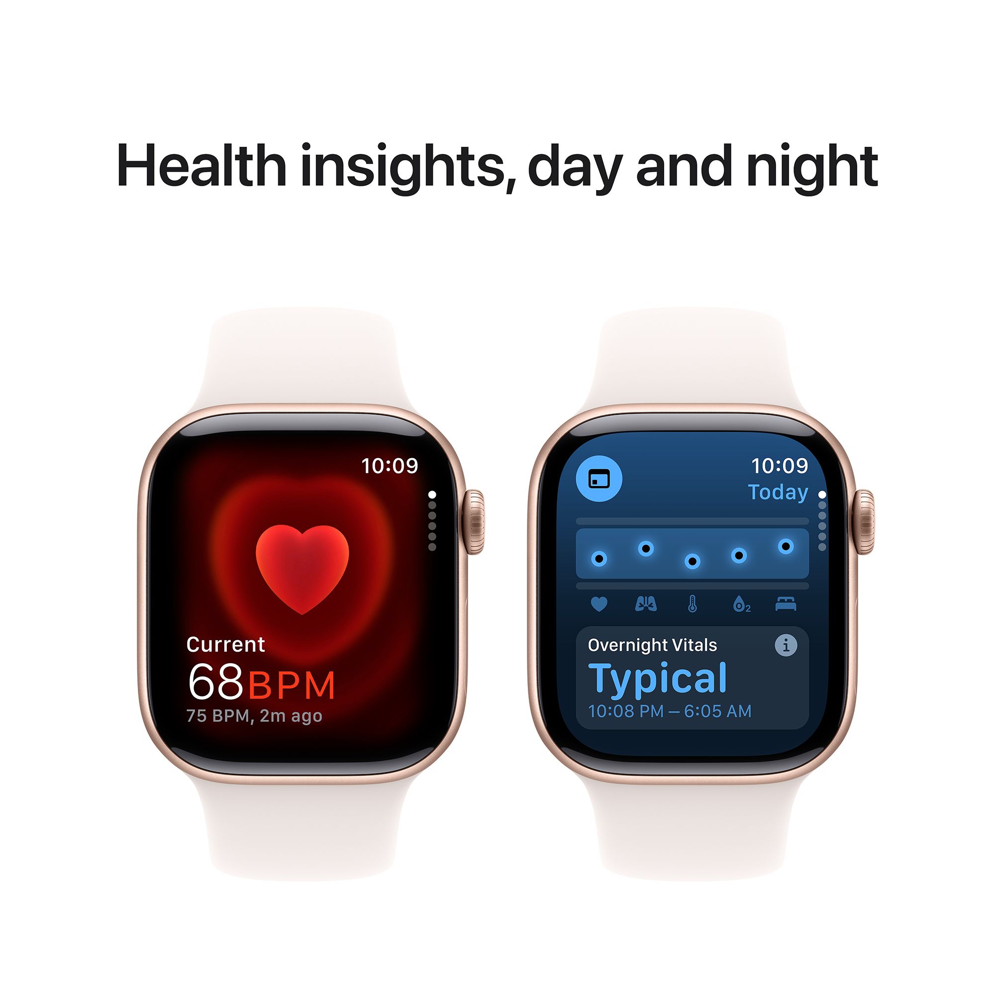 Apple Watch Series 10 GPS with Sport Band - S/M (42mm Retina LTPO3 OLED Display, Rose Gold Aluminium Case)_5