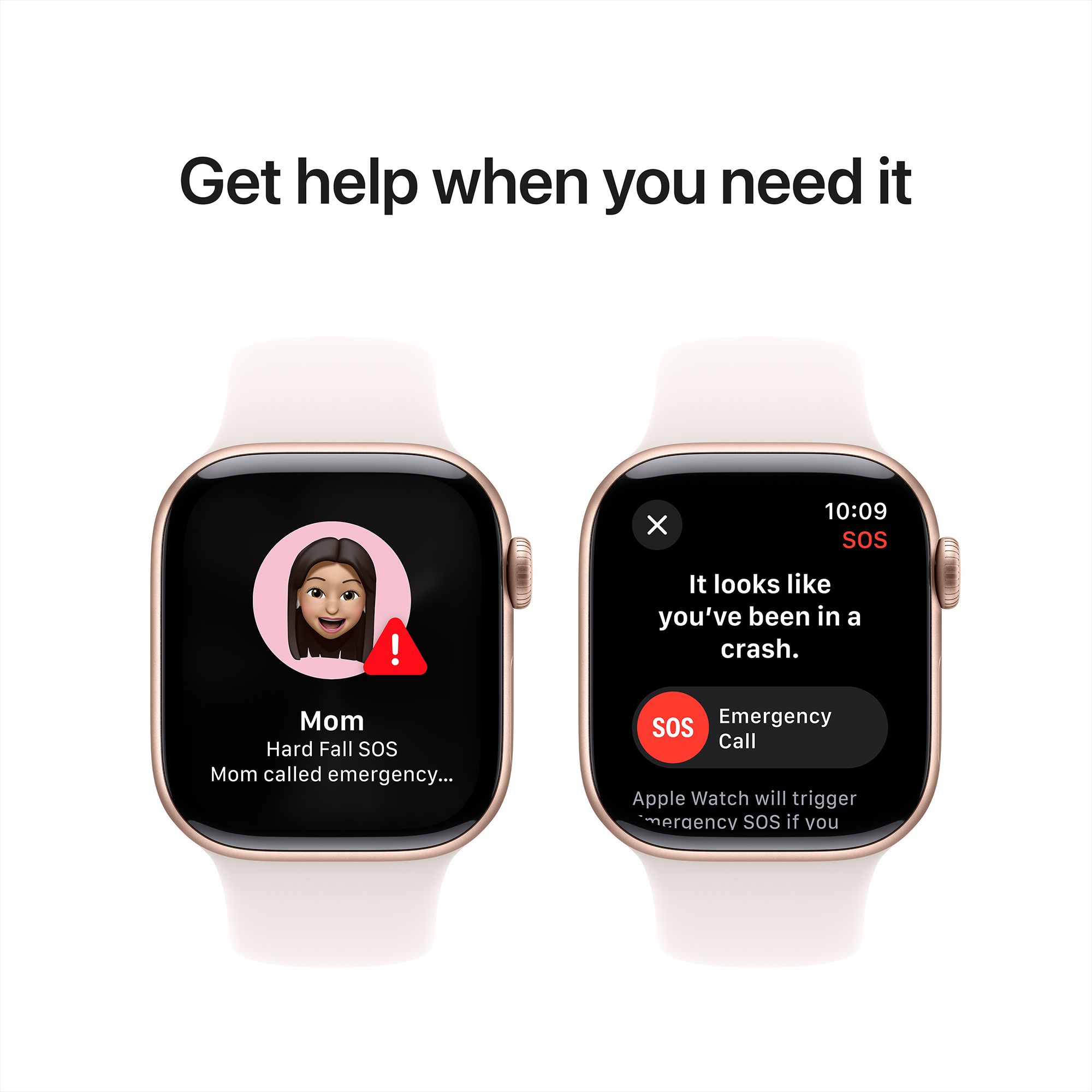 Apple Watch Series 10 GPS with Sport Band - S/M (42mm Retina LTPO3 OLED Display, Rose Gold Aluminium Case)_6