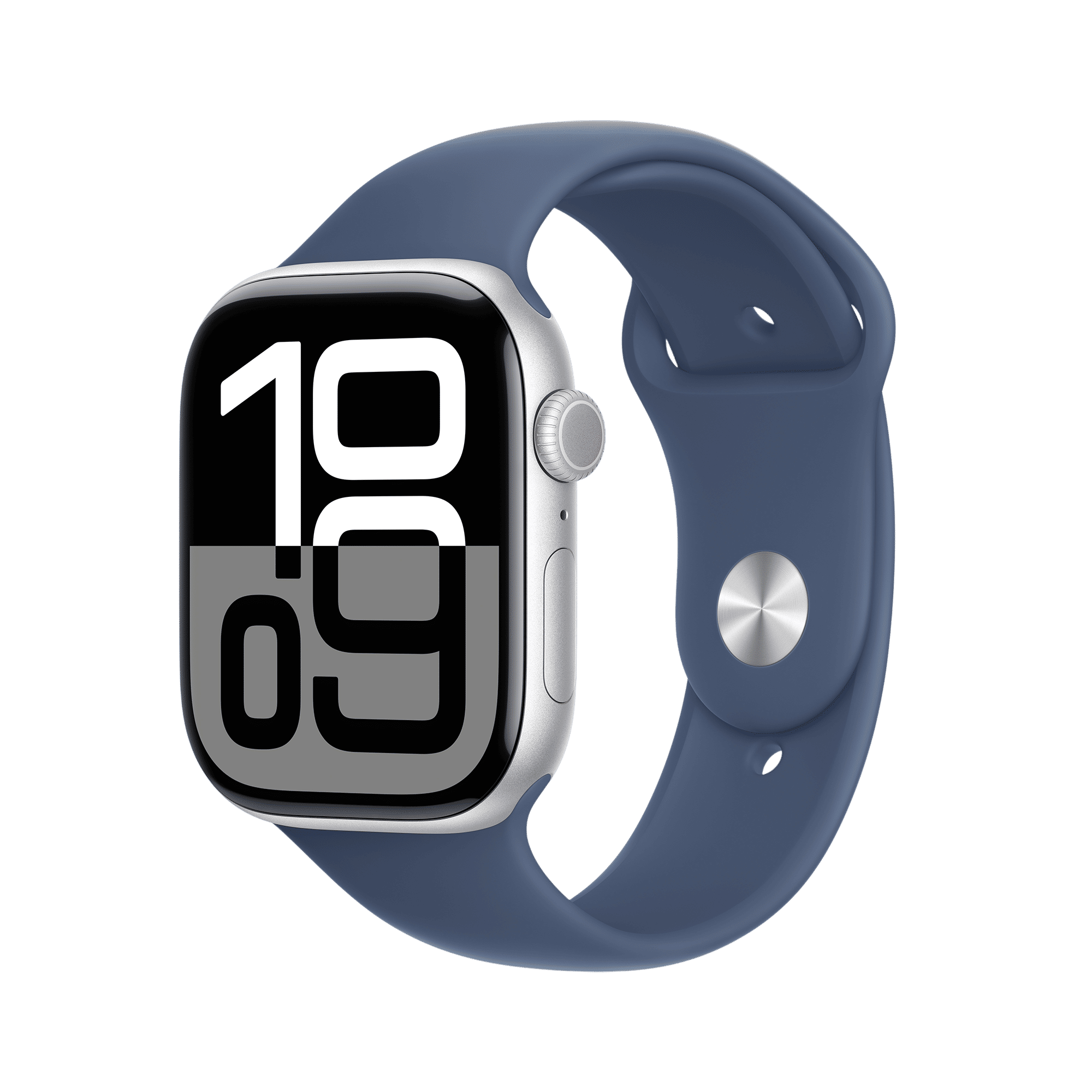 Apple Watch Series 10 GPS with Sport Band - M/L (46mm Retina LTPO3 OLED Display, Silver Aluminium Case)_1