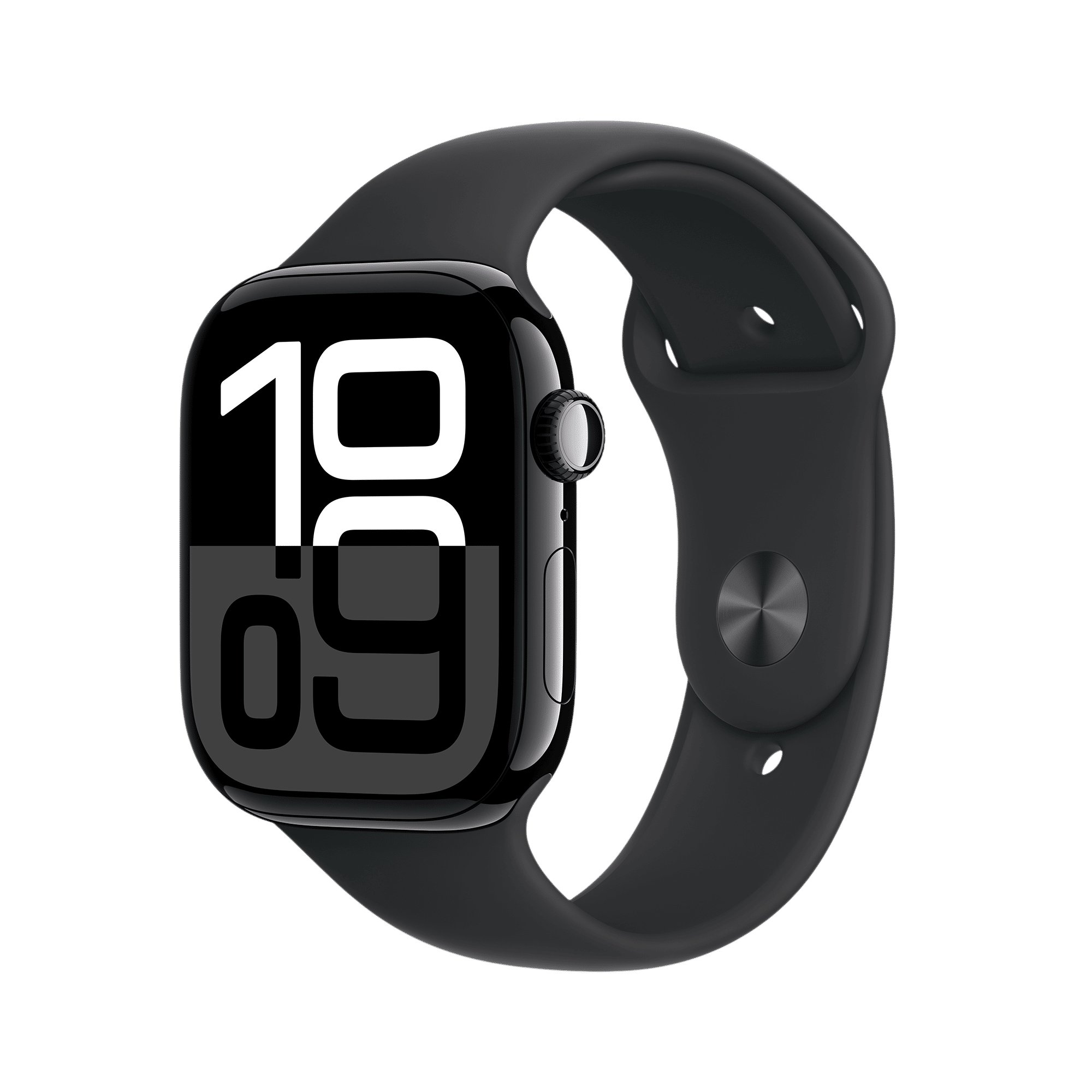 Apple Watch Series 10 GPS with Sport Band - M/L (46mm Retina LTPO3 OLED Display, Jet Black Aluminium Case)_1