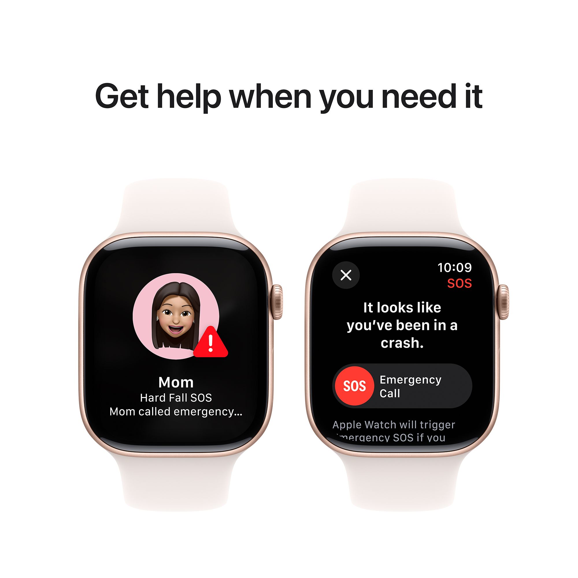 Apple Watch Series 10 GPS with Sport Band - S/M (46mm Retina LTPO3 OLED Display, Rose Gold Aluminium Case)_6