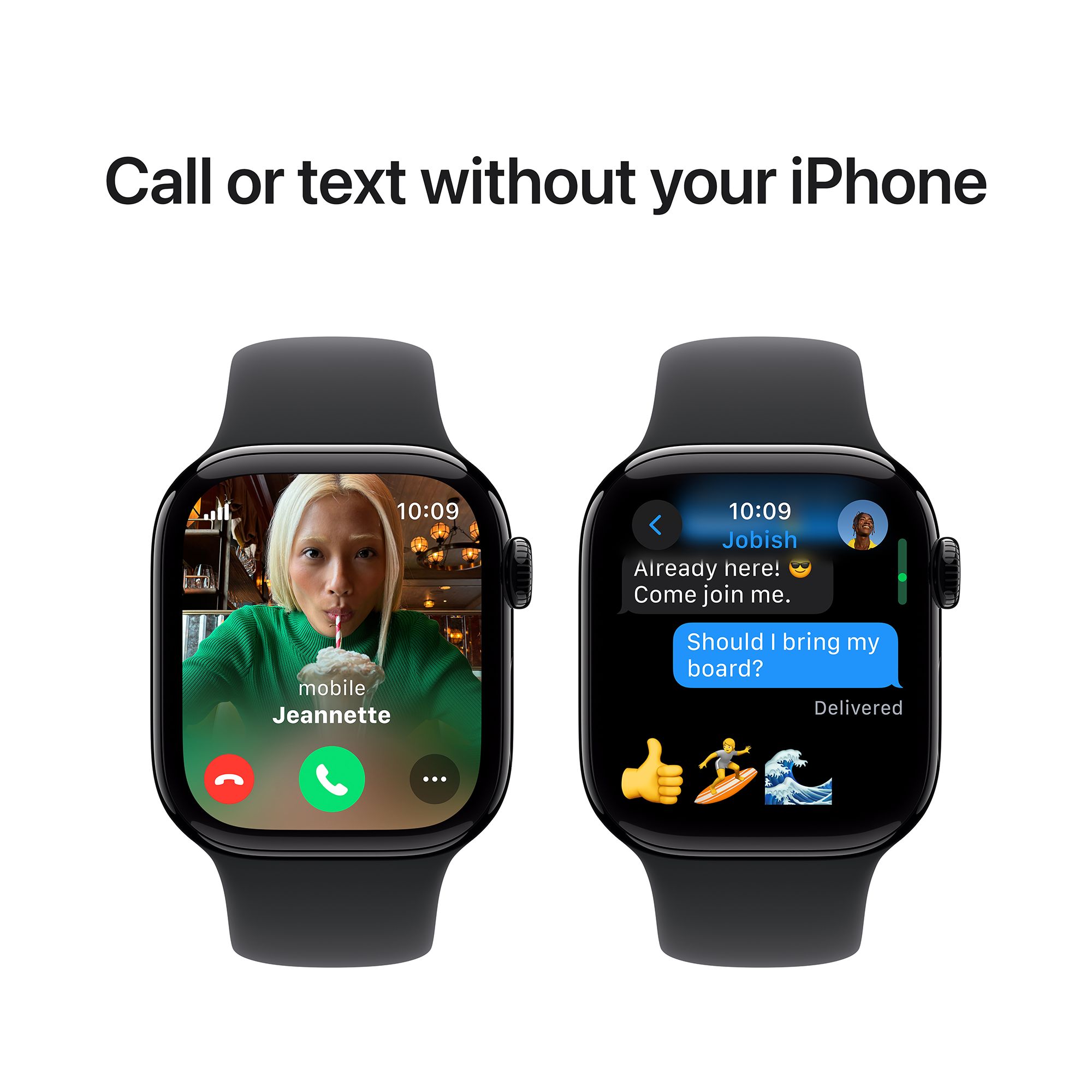 Apple Watch Series 10 GPS+LTE with Sport Band - S/M (42mm Retina LTPO3 OLED Display, Jet Black Aluminium Case) Apple Watch Series 10 GPS+LTE with Sport Band - S/M (42mm Retina LTPO3 OLED Display, Jet Black Aluminium Case)_7