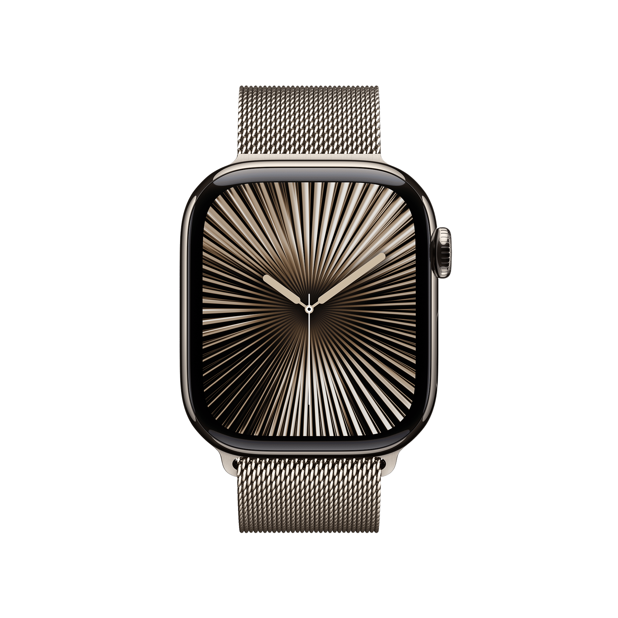 Apple Watch Series 10 GPS+LTE with Milanese Loop (42mm Retina LTPO3 OLED Display, Natural Titanium Case)_2