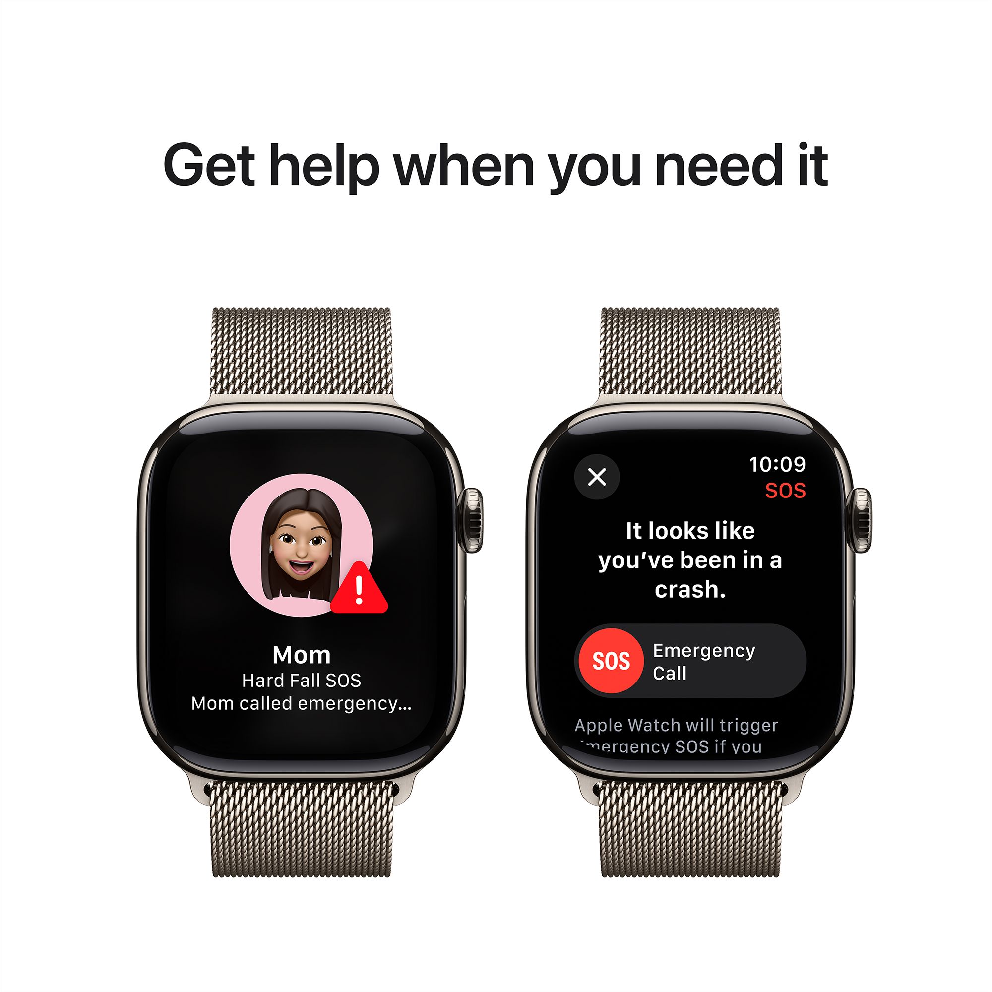 Apple Watch Series 10 GPS+LTE with Milanese Loop (42mm Retina LTPO3 OLED Display, Natural Titanium Case)_6