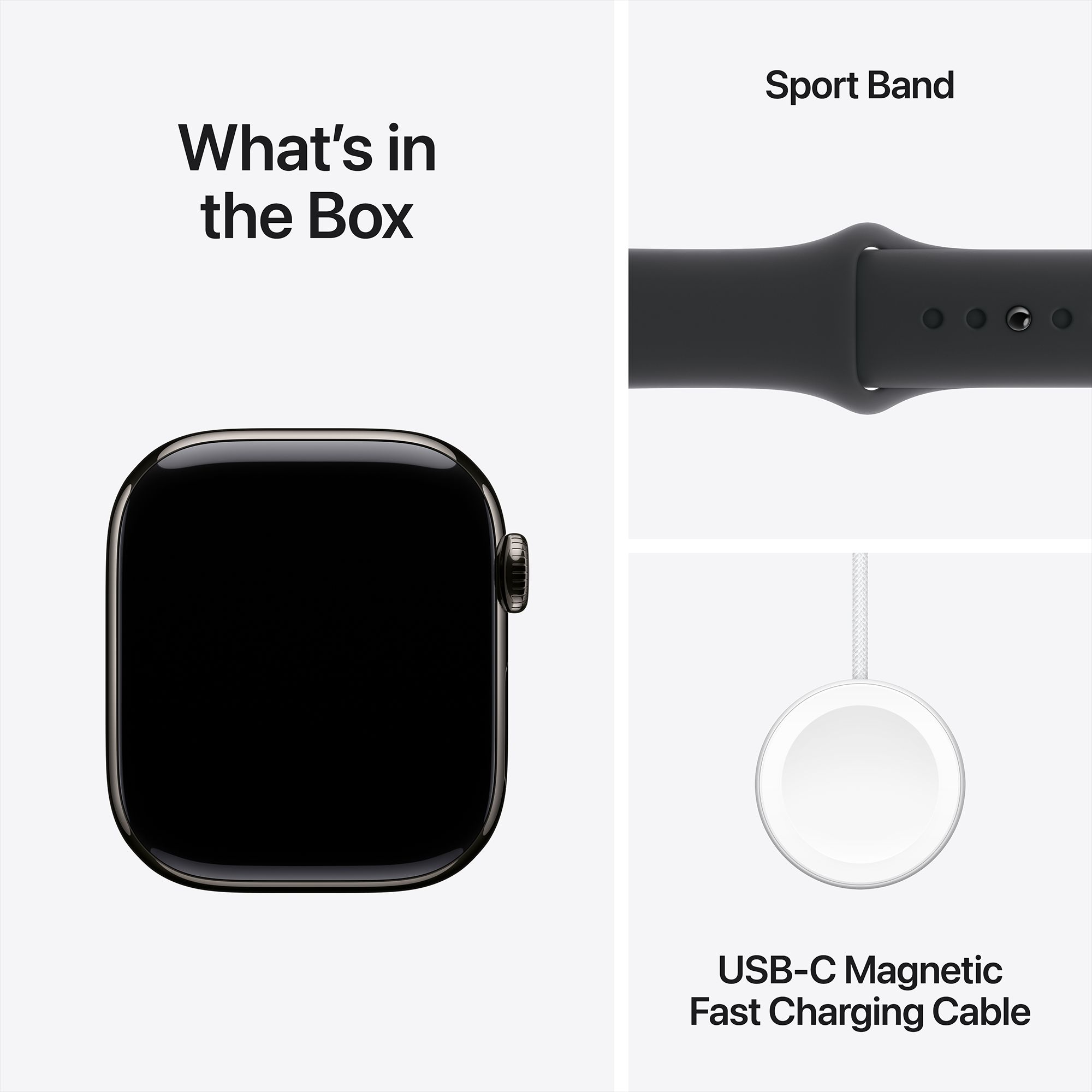 Apple Watch Series 10 GPS+LTE with Sport Band - M/L (42mm Retina LTPO3 OLED Display, Slate Titanium Case) Apple Watch Series 10 GPS+LTE with Sport Band - M/L (42mm Retina LTPO3 OLED Display, Slate Titanium Case)_9