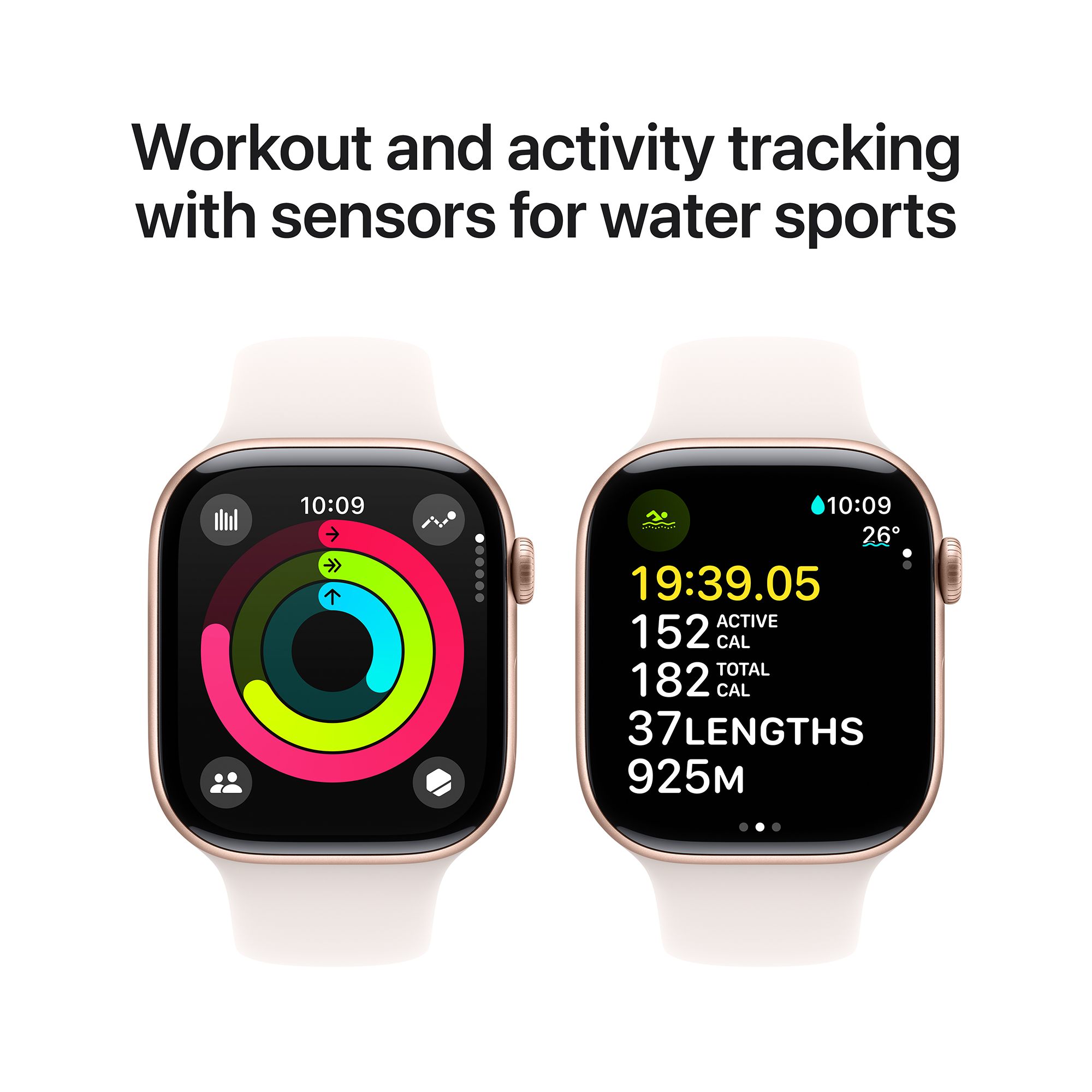 Apple Watch Series 10 GPS+LTE with Sport Band - M/L (46mm Retina LTPO3 OLED Display, Rose Gold Aluminium Case) Apple Watch Series 10 GPS+LTE with Sport Band - M/L (46mm Retina LTPO3 OLED Display, Rose Gold Aluminium Case)_4