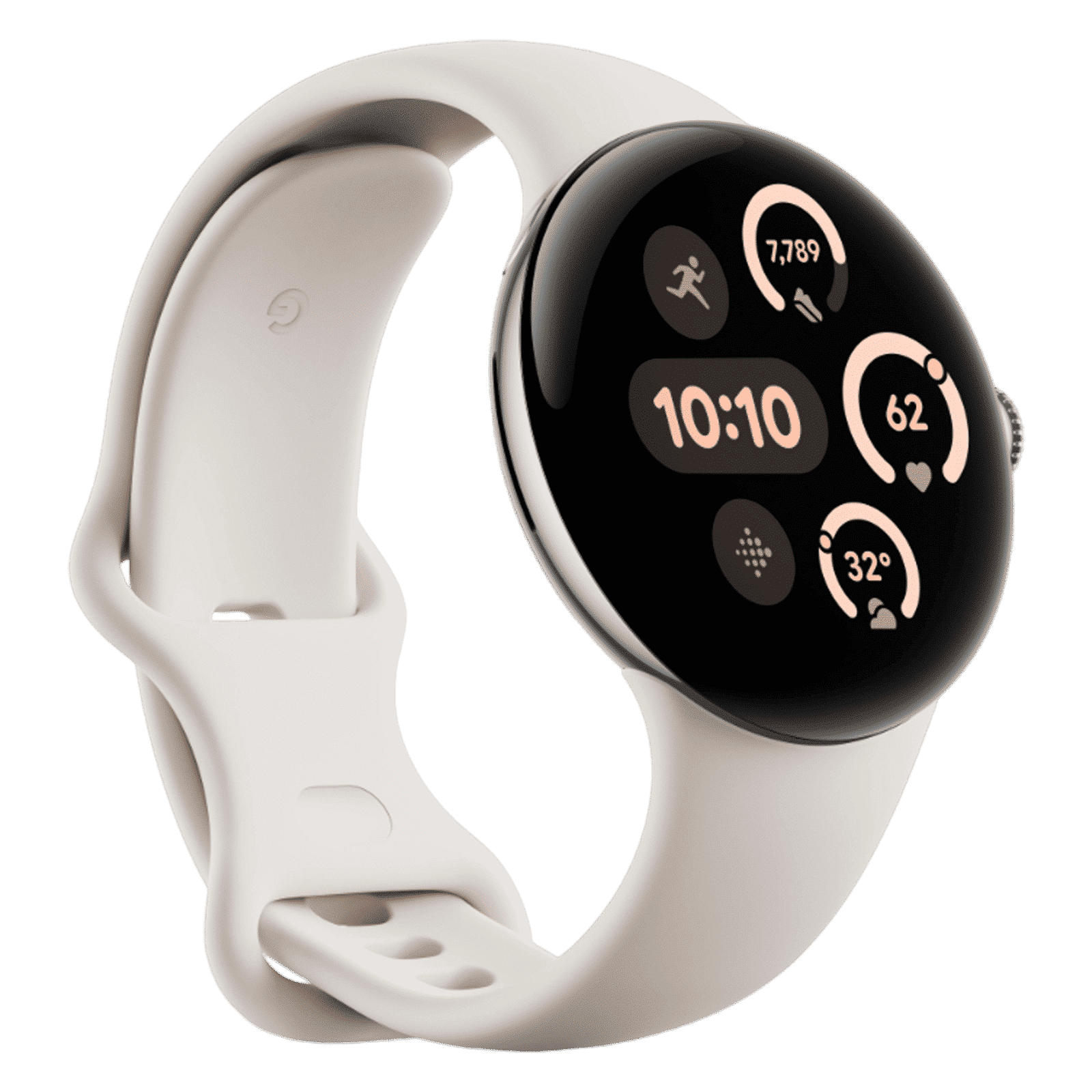 Google Pixel Watch 3 Wi-Fi+Bluetooth Wear OS 5.0 Smartwatch (45mm AMOLED Display, Snapdragon W5 Gen 1 Cortex-M33 co-processor, Fall Detection, Porcelain Active Band) Google Pixel Watch 3 Wi-Fi+Bluetooth Wear OS 5.0 Smartwatch (45mm AMOLED Display, Snapdragon W5 Gen 1 Cortex-M33 co-processor, Fall Detection, Porcelain Active Band)_5