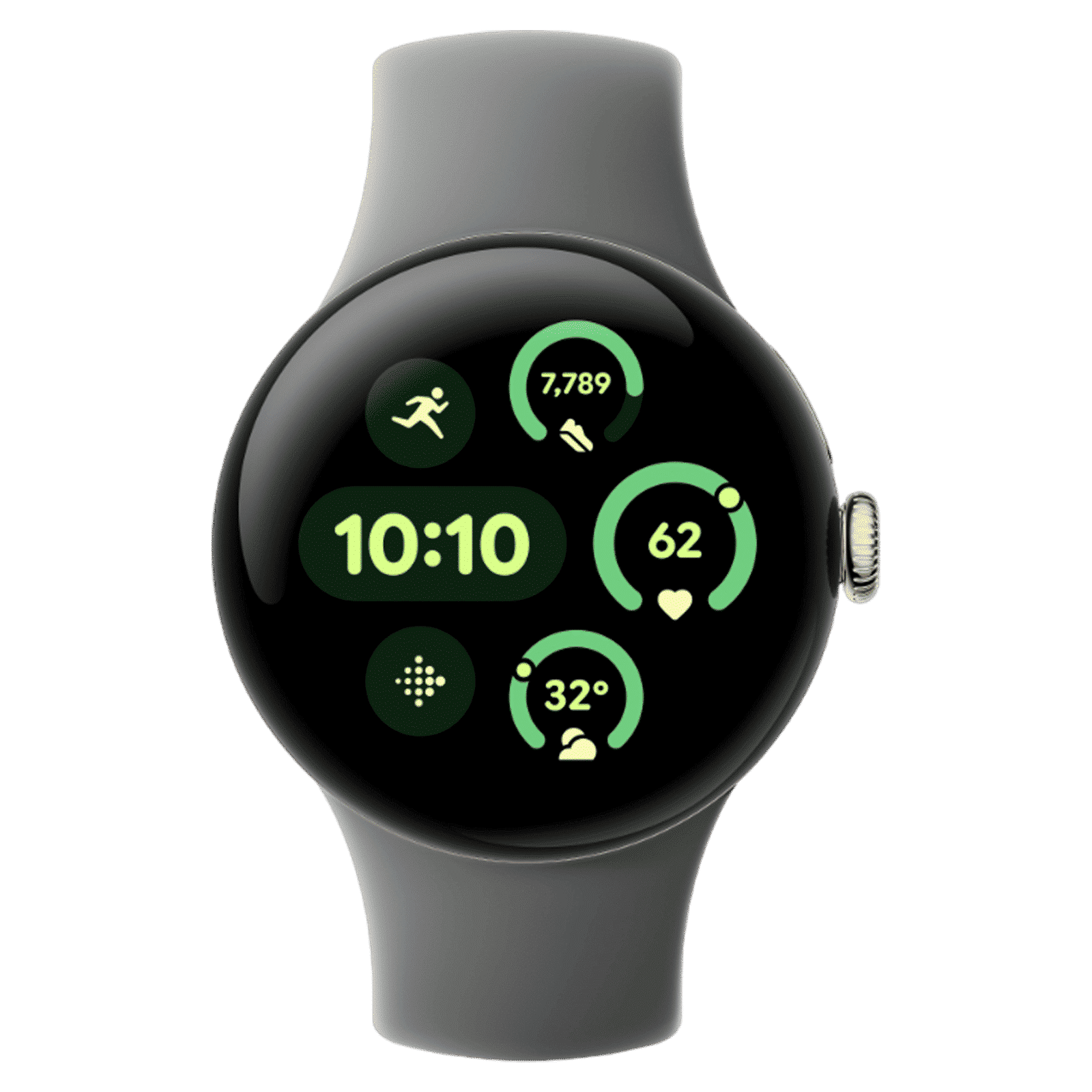 Google Pixel Watch 3 Wi-Fi+Bluetooth Wear OS 5.0 Smartwatch (41mm AMOLED Display, Snapdragon W5 Gen 1 Cortex-M33 co-processor, Fall Detection, Hazel Active Band)_1