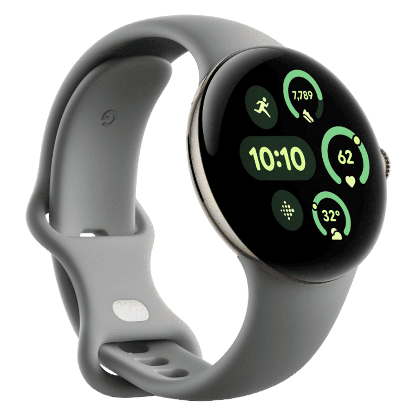 Google Pixel Watch 3 Wi-Fi+Bluetooth Wear OS 5.0 Smartwatch (41mm AMOLED Display, Snapdragon W5 Gen 1 Cortex-M33 co-processor, Fall Detection, Hazel Active Band)_5