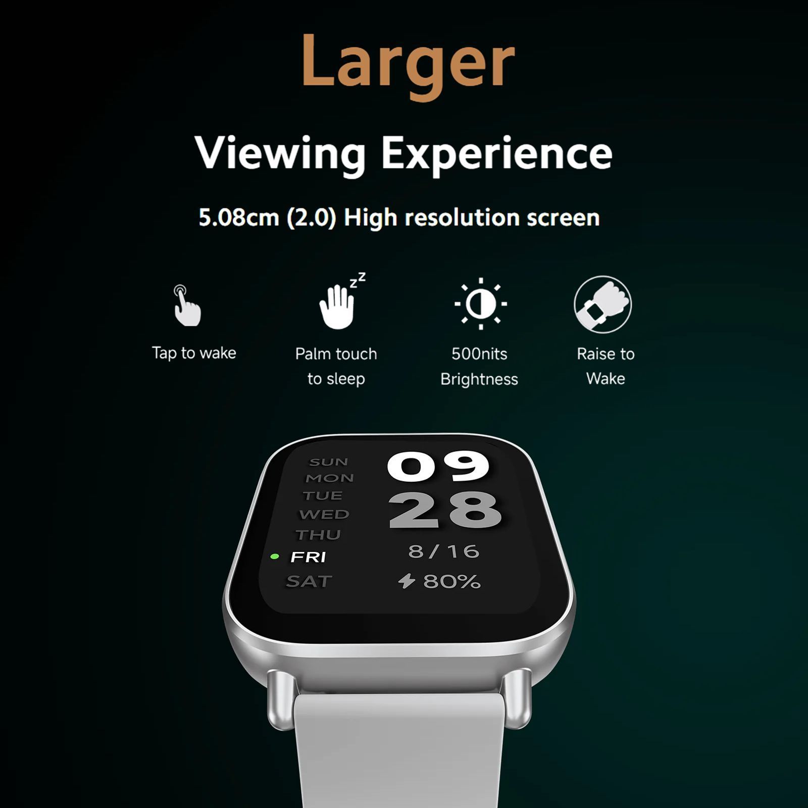 Redmi Watch 5 Active Smartwatch with Bluetooth Calling (50.8mm LCD Display, IPX8 Water Resistant, Midnight Black Strap)_5